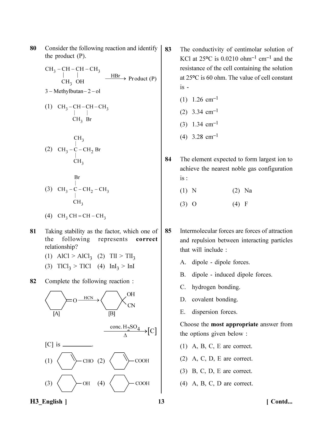 NEET 2023 H3 Question Paper - Page 13