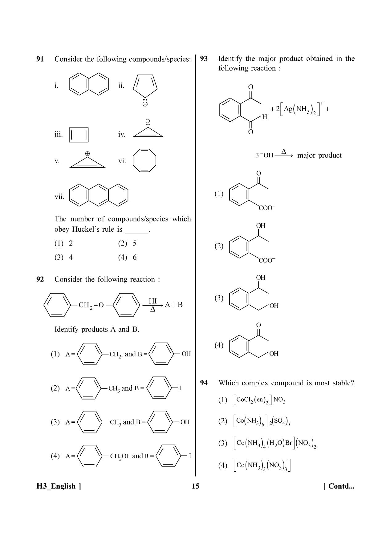 NEET 2023 H3 Question Paper - Page 15