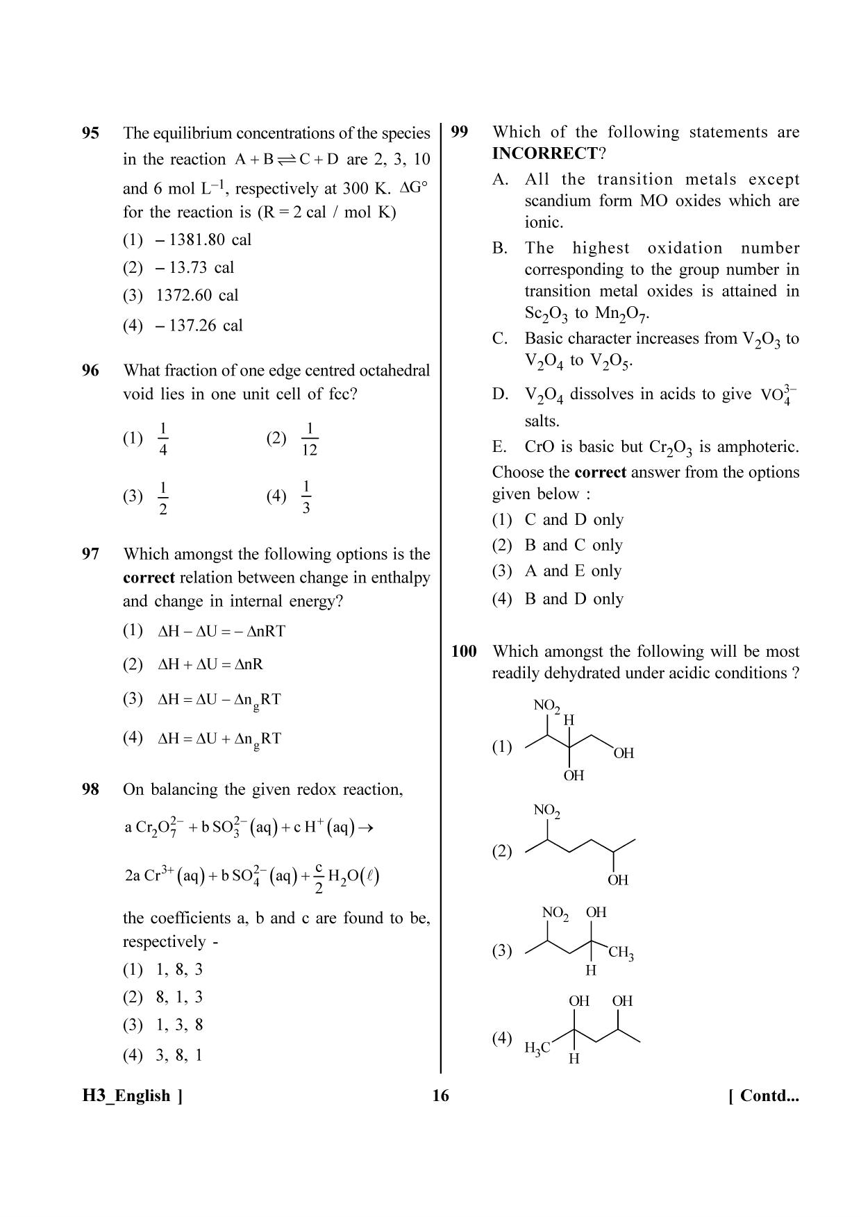NEET 2023 H3 Question Paper - Page 16