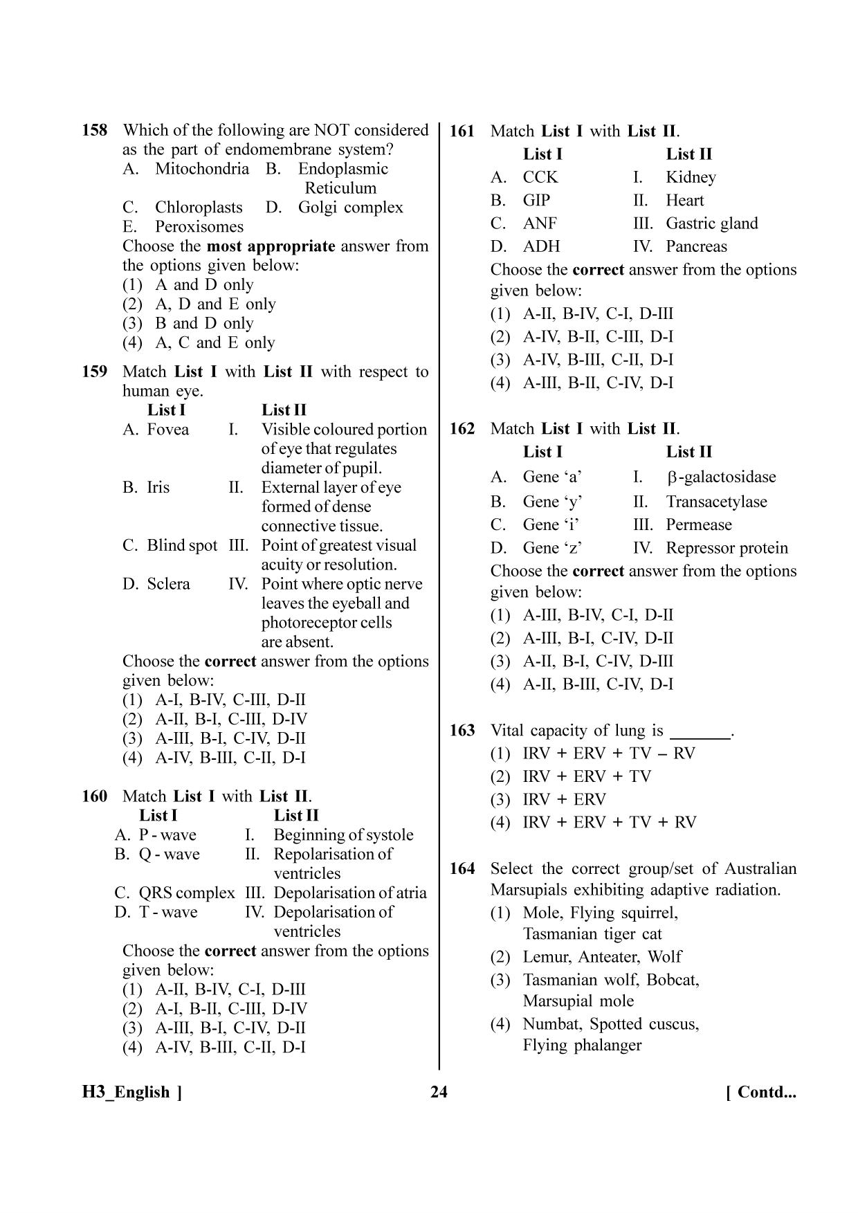 NEET 2023 H3 Question Paper - Page 24