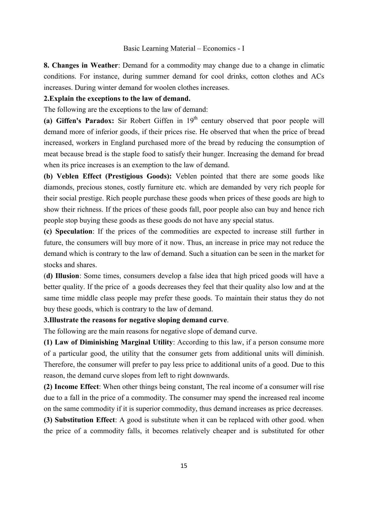 TS SCERT Inter 2nd Year Economics I yr EM Path 1 (Telugu Medium) Text Book - Page 16