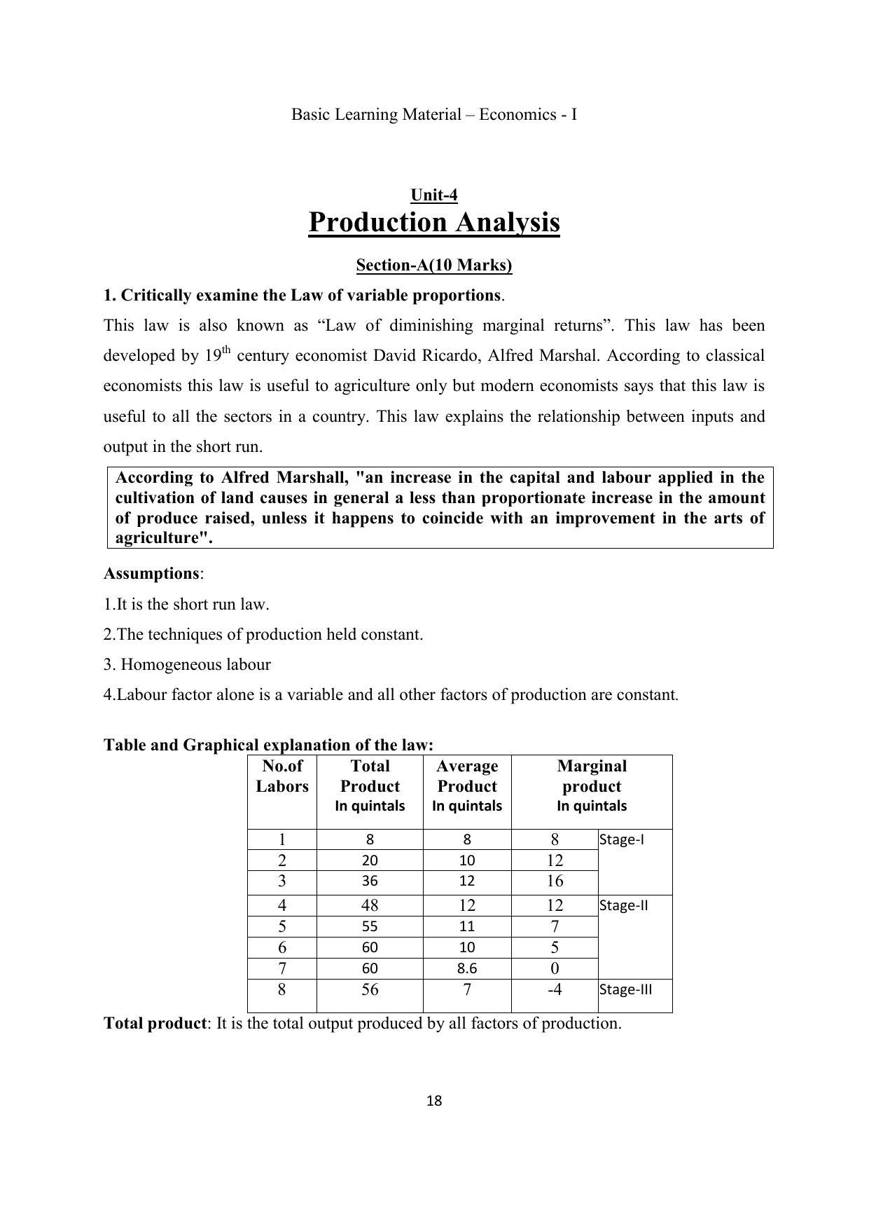 TS SCERT Inter 2nd Year Economics I yr EM Path 1 (Telugu Medium) Text Book - Page 19