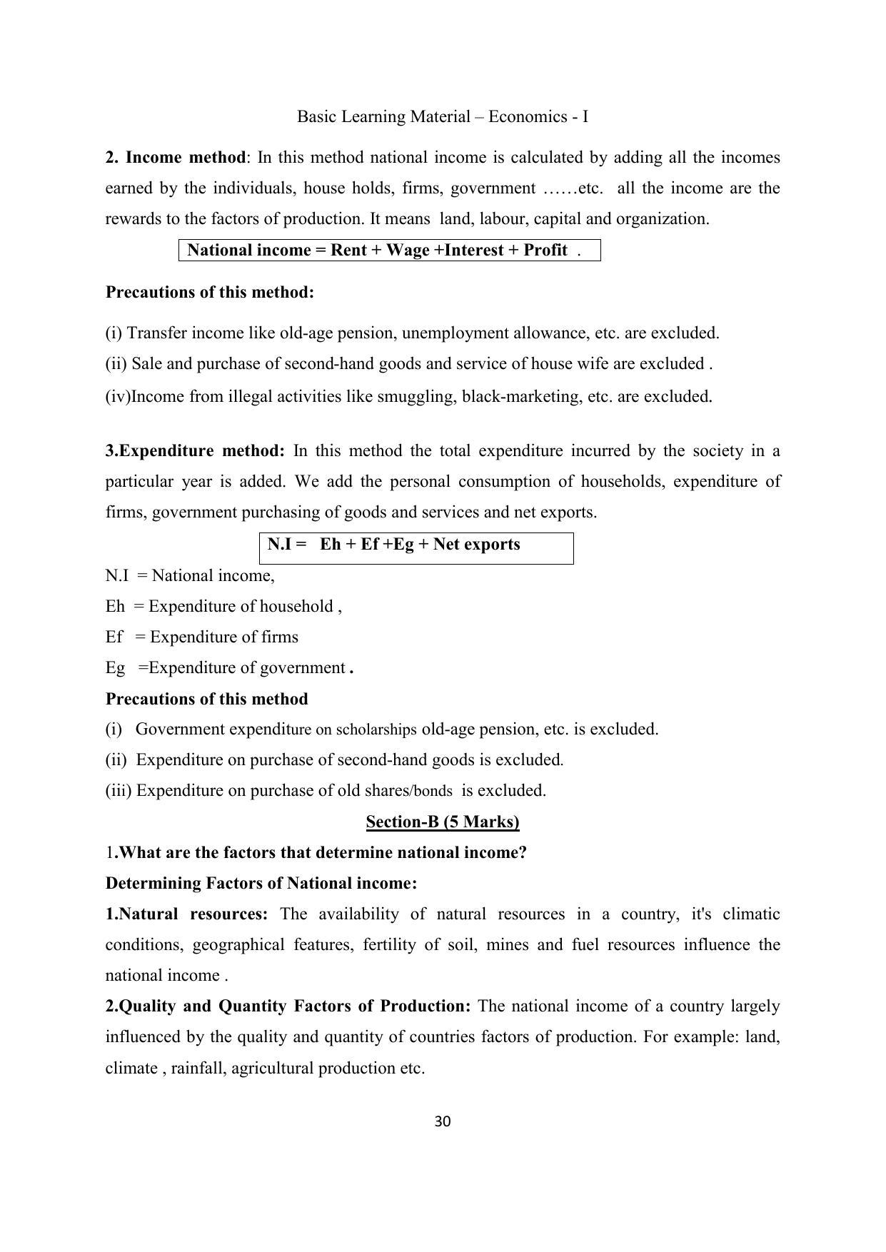 TS SCERT Inter 2nd Year Economics I yr EM Path 1 (Telugu Medium) Text Book - Page 31