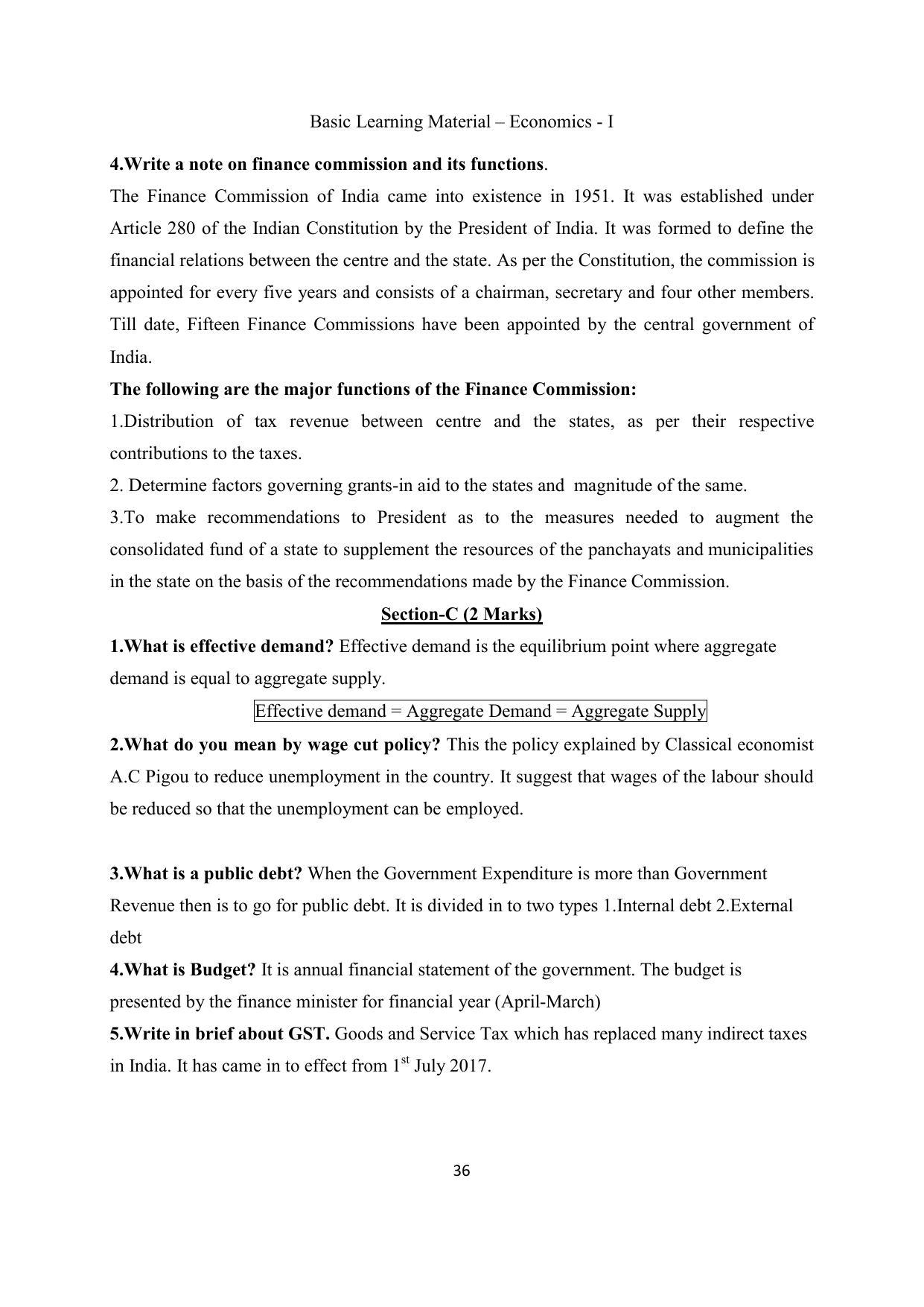 TS SCERT Inter 2nd Year Economics I yr EM Path 1 (Telugu Medium) Text Book - Page 37