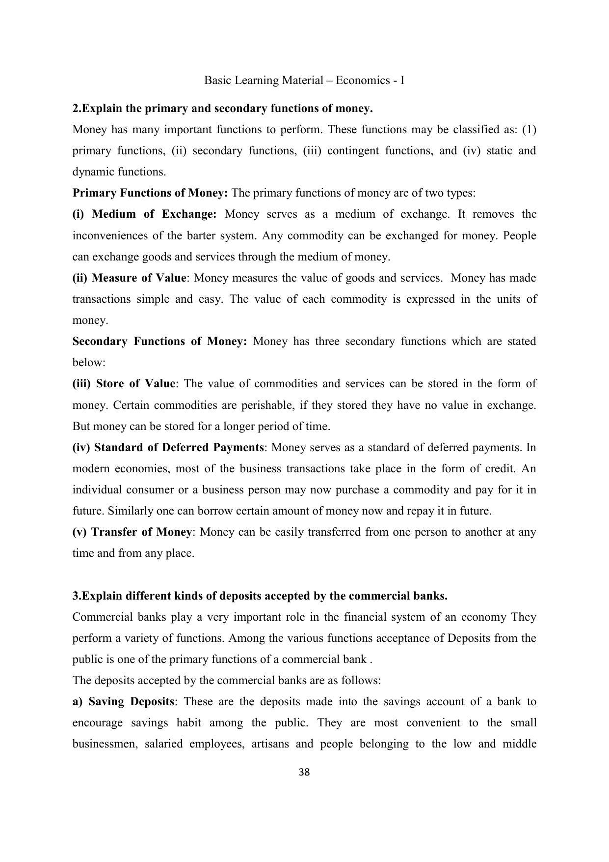 TS SCERT Inter 2nd Year Economics I yr EM Path 1 (Telugu Medium) Text Book - Page 39