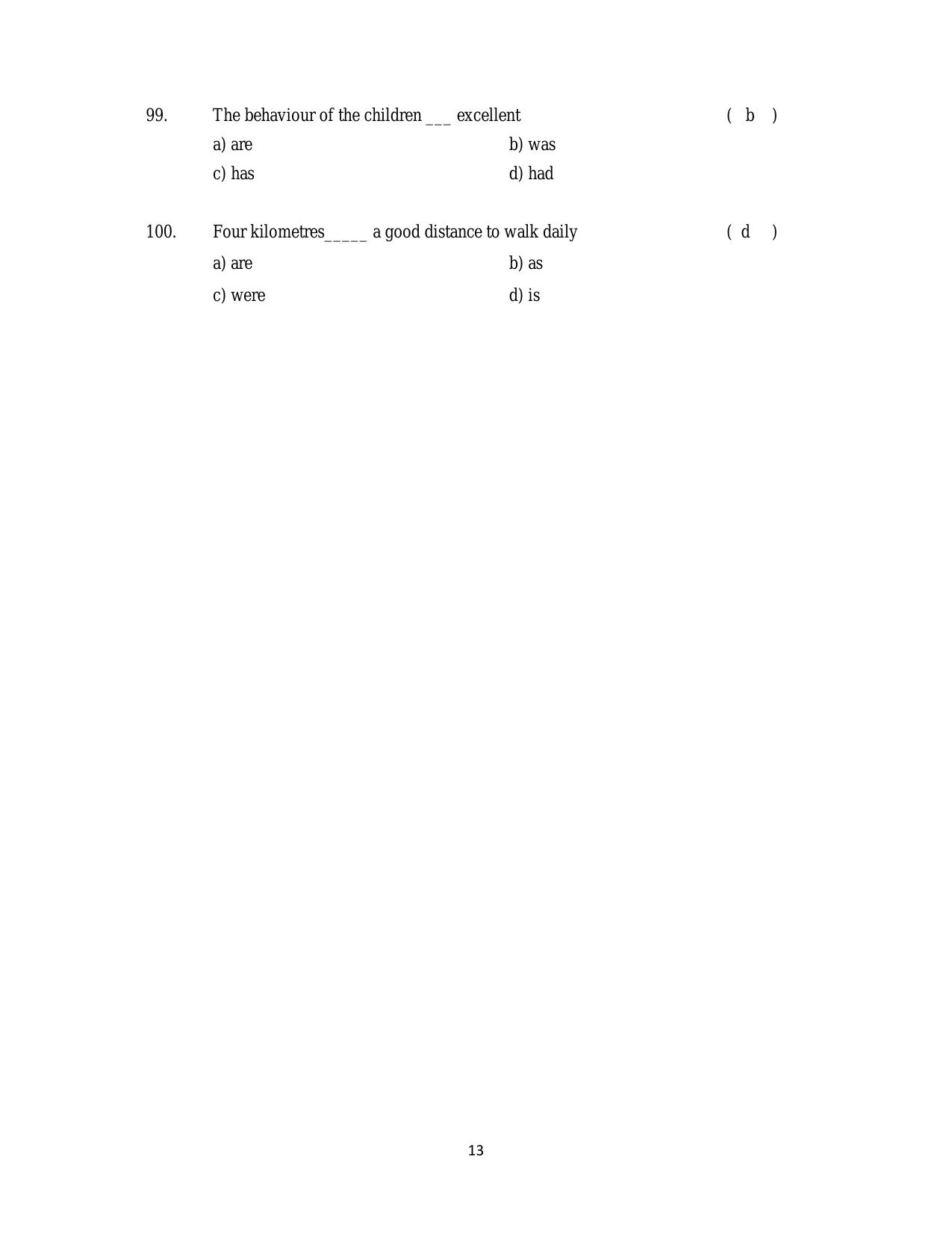TS AGRICET 2018 Question Paper - Page 13