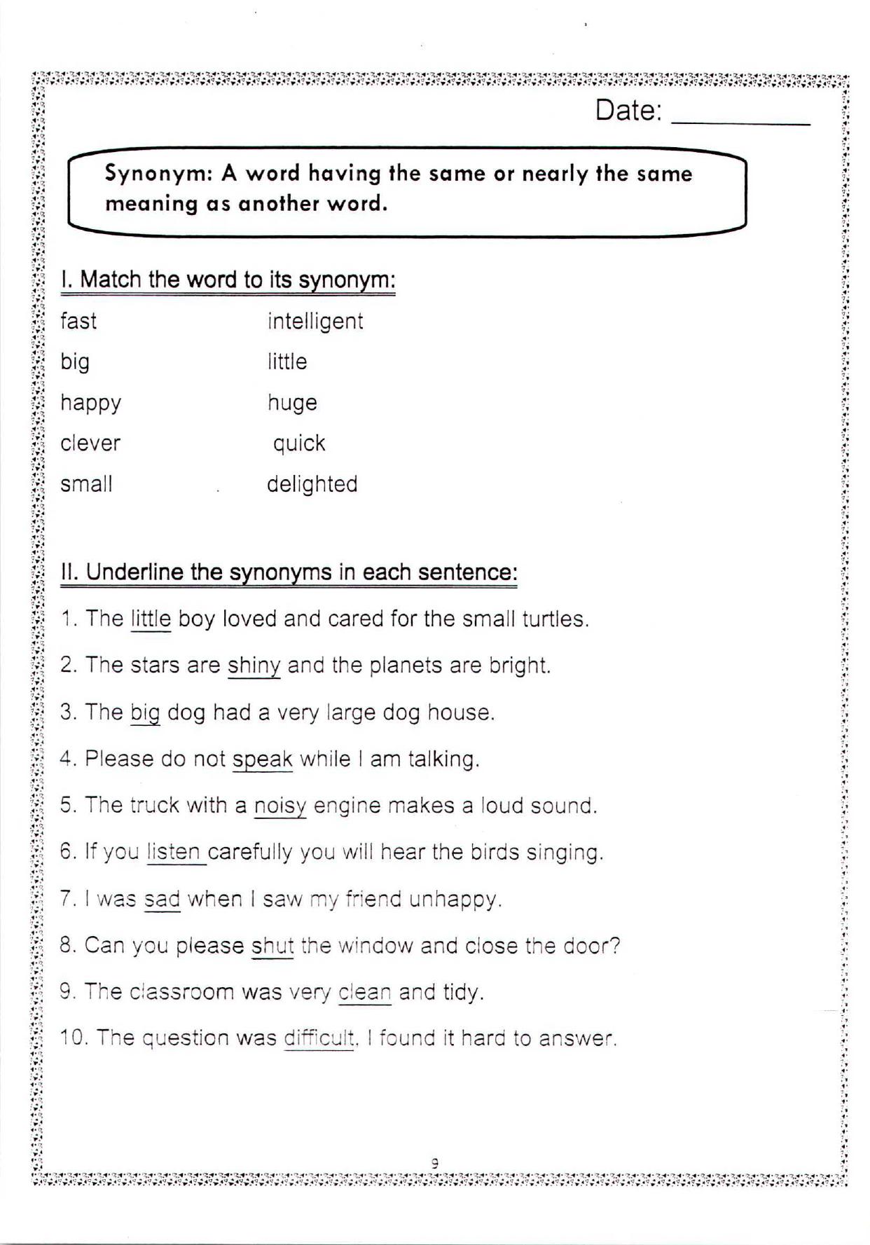 Worksheet for Class 2 English Assignment 102 Simple Past Tense - Page 4
