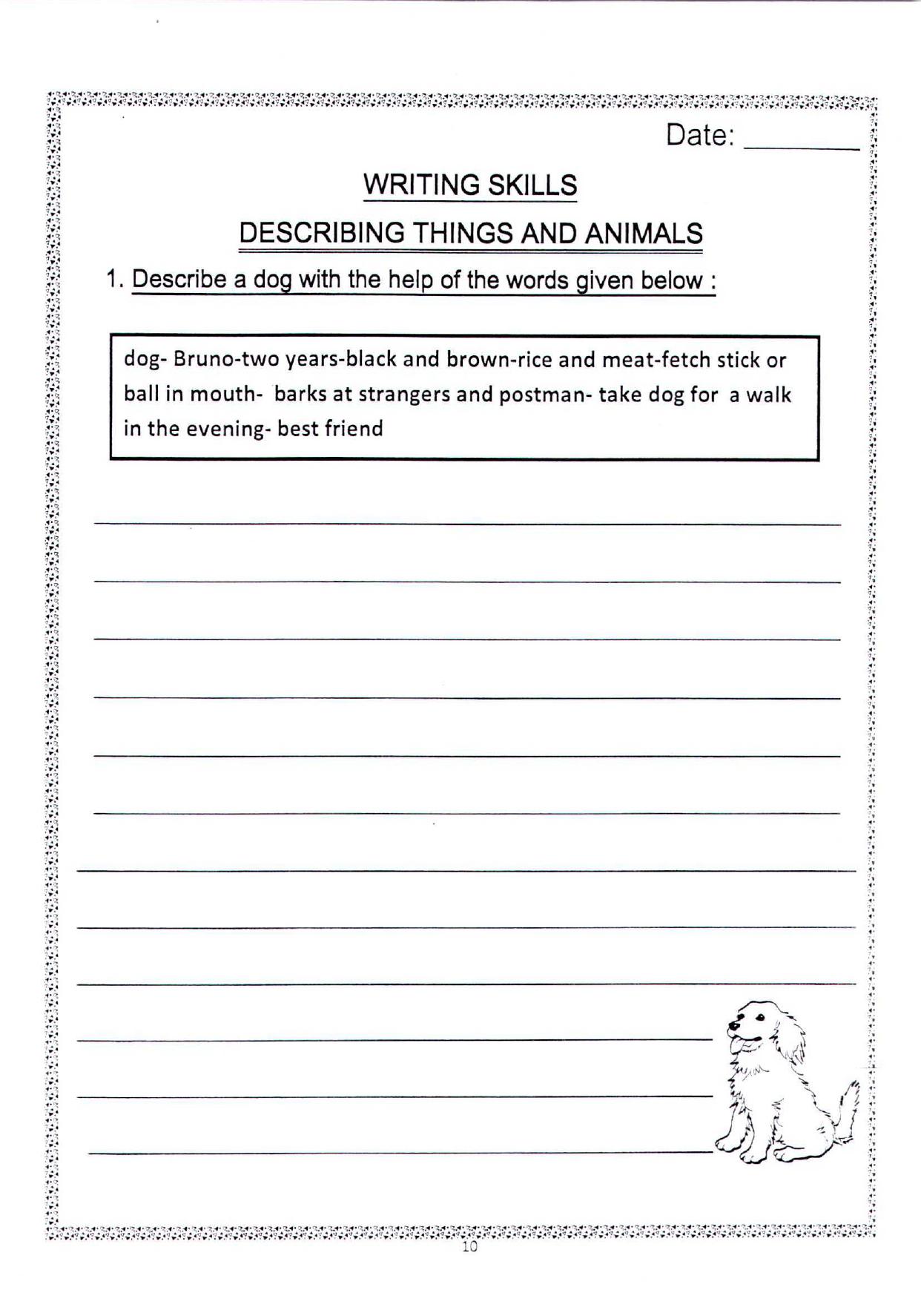 Worksheet for Class 2 English Assignment 102 Simple Past Tense - Page 5