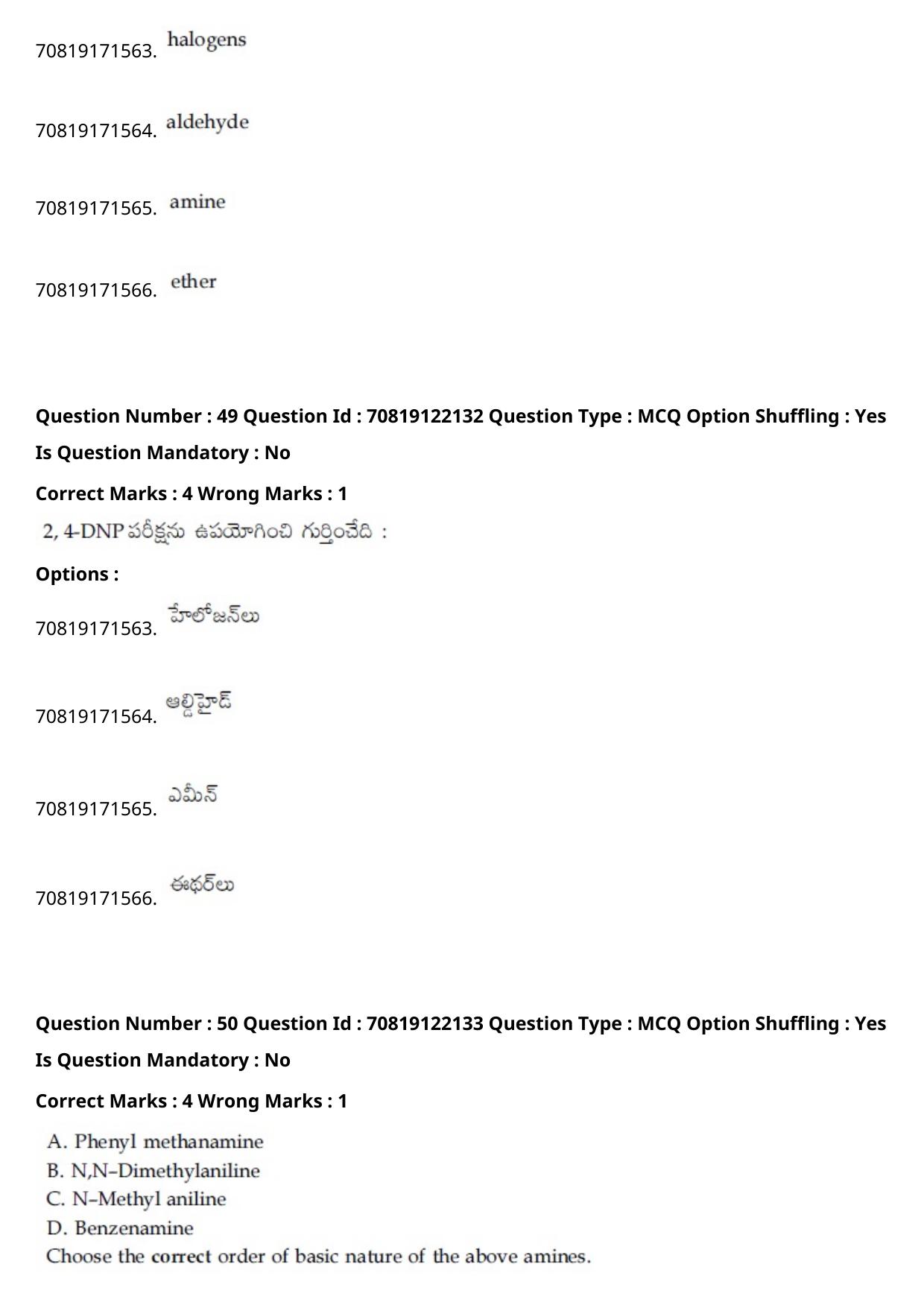 JEE Mains 2021: BTech Telugu (Shift 2) 26-02-2021 Question Paper - Page 61