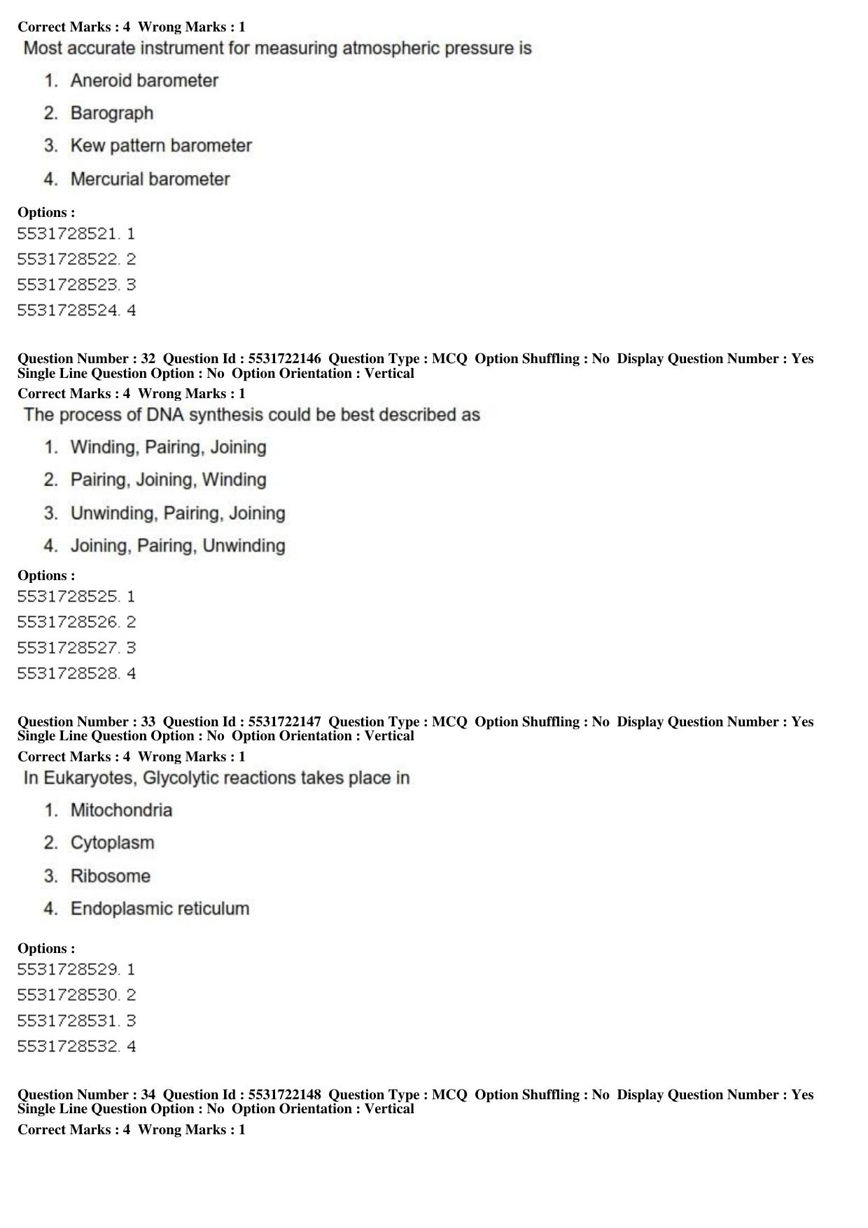 ICAR AIEEA PG 2019 FORESTRY AGROFORESTRY SILVICULTURE Question Paper - Page 12