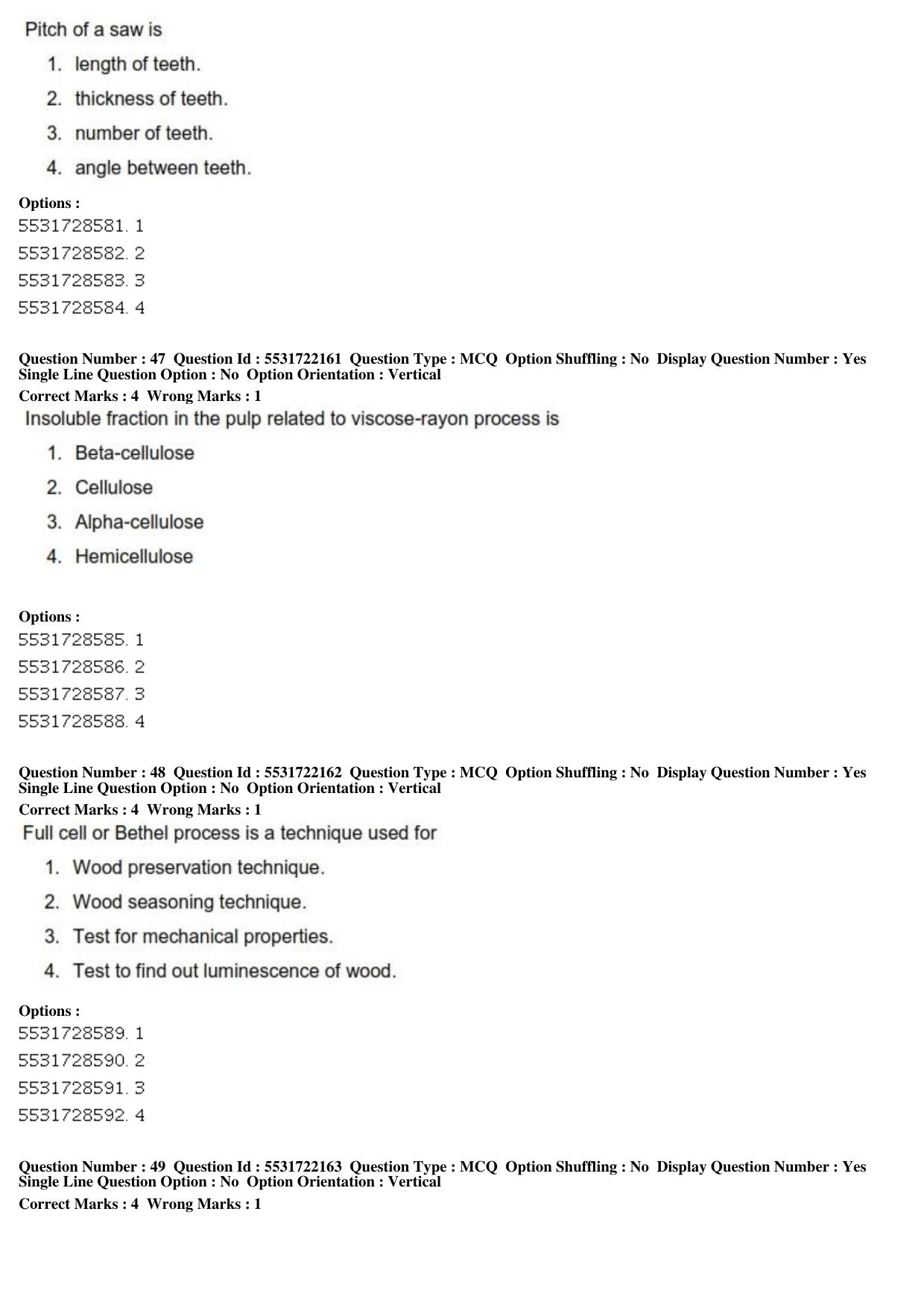 ICAR AIEEA PG 2019 FORESTRY AGROFORESTRY SILVICULTURE Question Paper - Page 17
