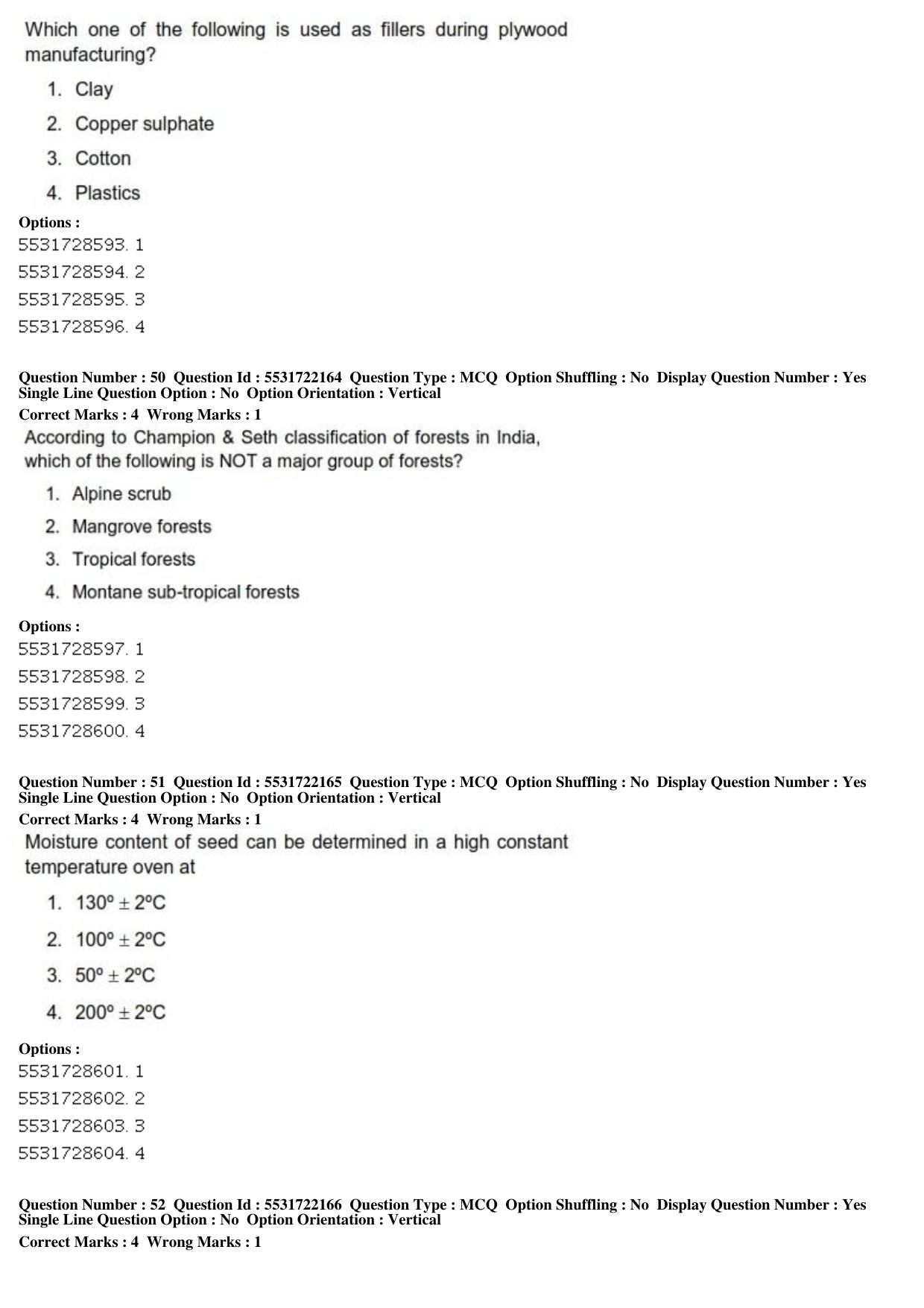 ICAR AIEEA PG 2019 FORESTRY AGROFORESTRY SILVICULTURE Question Paper - Page 18