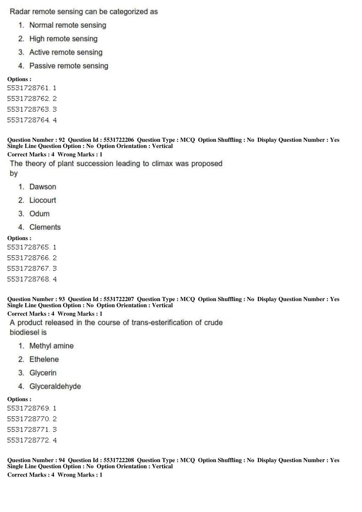 ICAR AIEEA PG 2019 FORESTRY AGROFORESTRY SILVICULTURE Question Paper - Page 32
