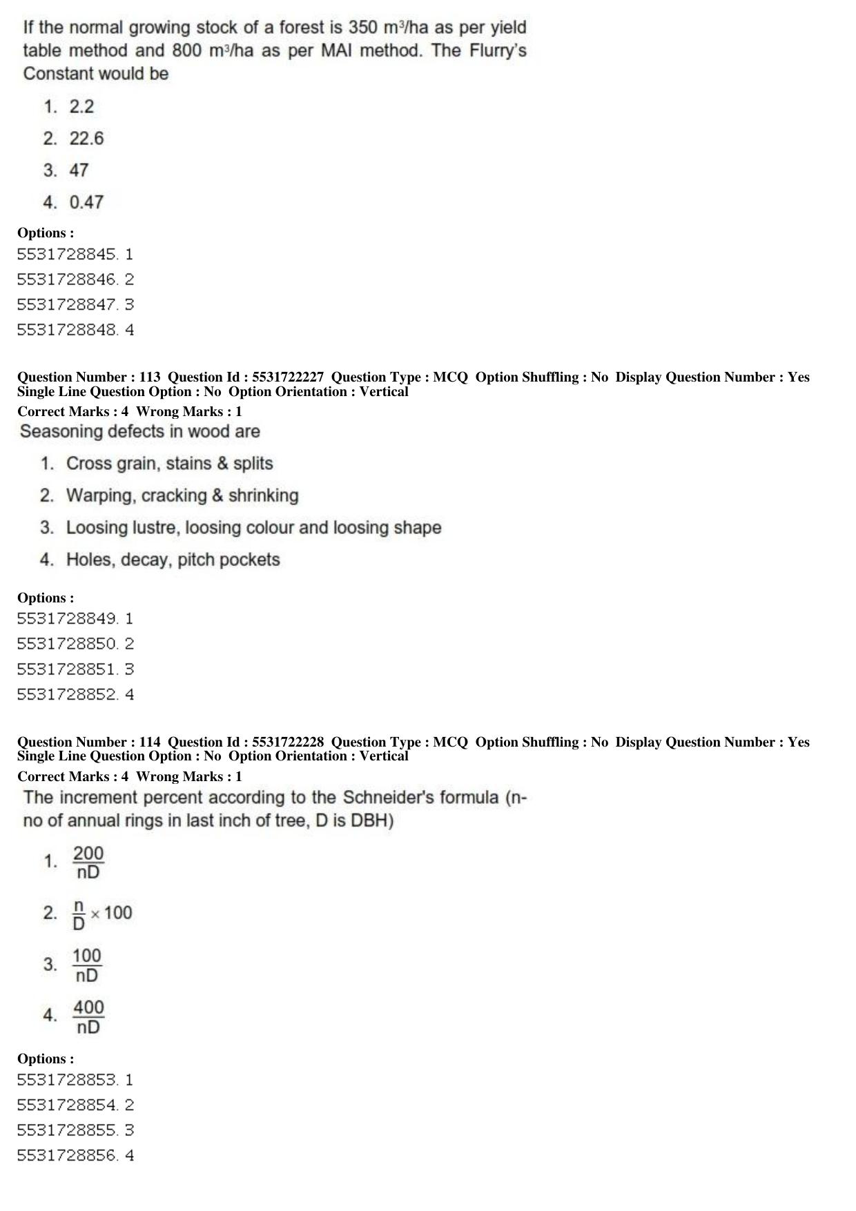 ICAR AIEEA PG 2019 FORESTRY AGROFORESTRY SILVICULTURE Question Paper - Page 39