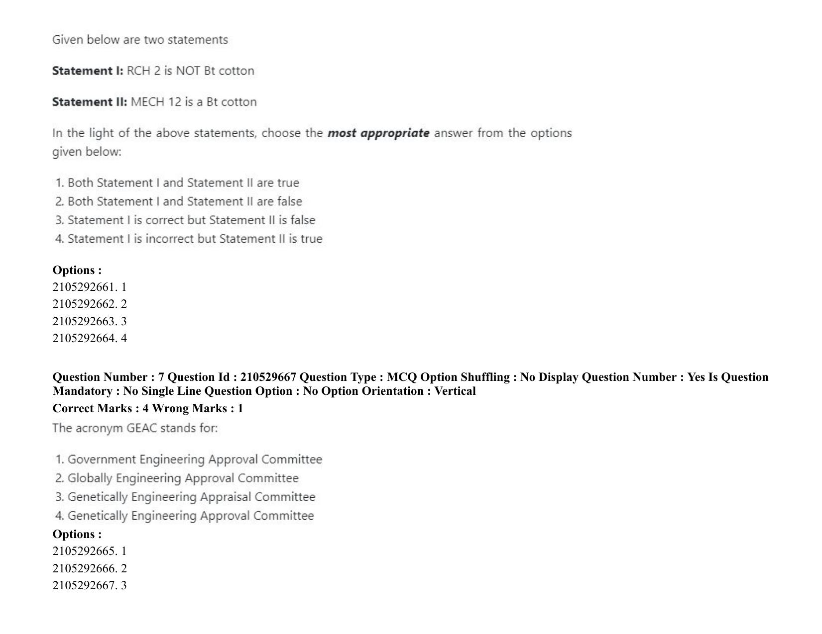 ICAR AIEEA PG 2020 ENTOMOLOGY AND NEMATOLOGY Question Paper - Page 5