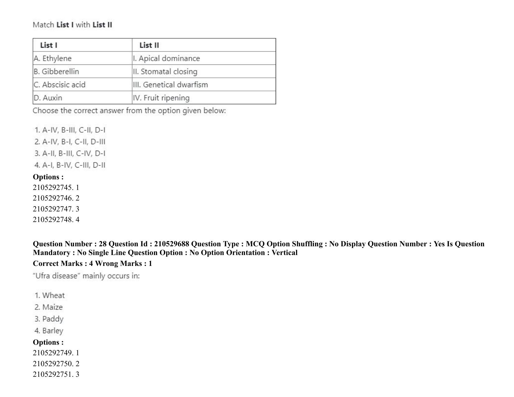ICAR AIEEA PG 2020 ENTOMOLOGY AND NEMATOLOGY Question Paper - Page 17