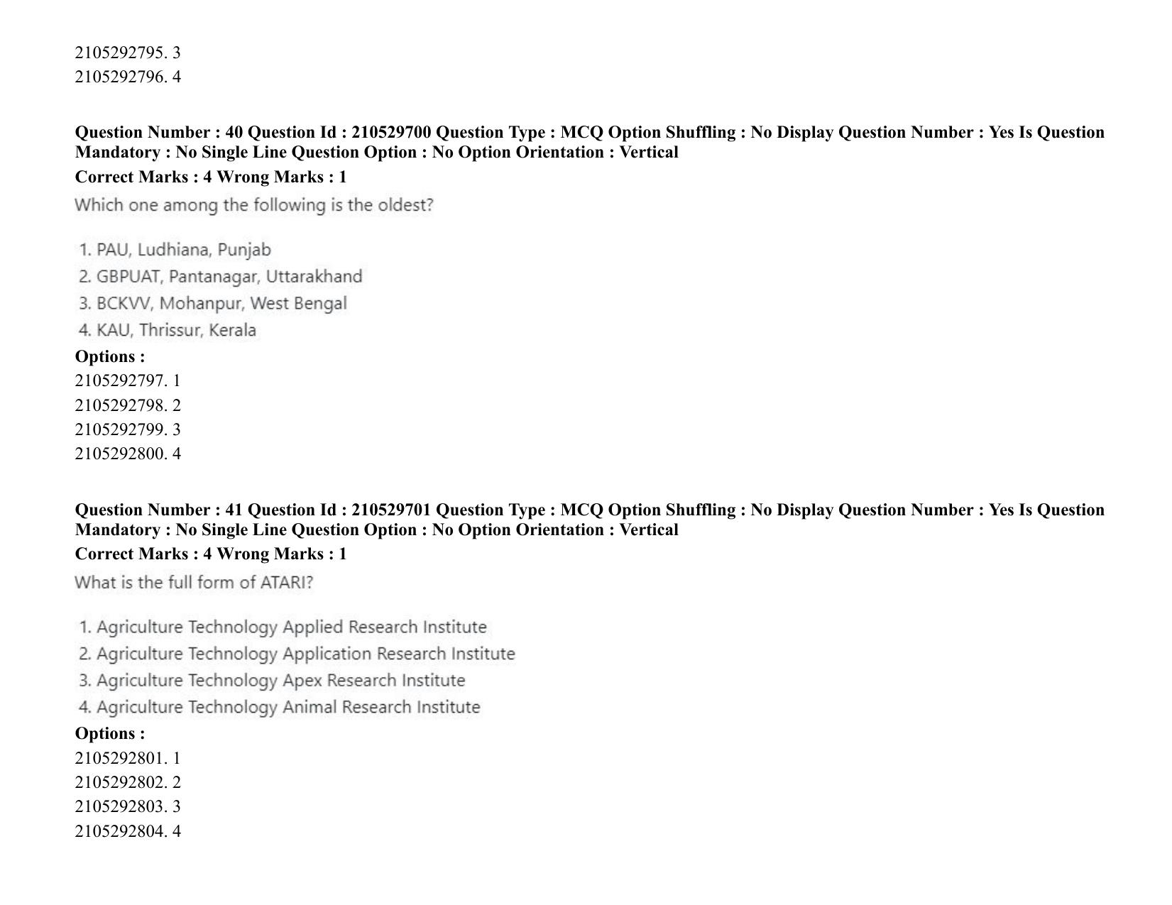 ICAR AIEEA PG 2020 ENTOMOLOGY AND NEMATOLOGY Question Paper - Page 25