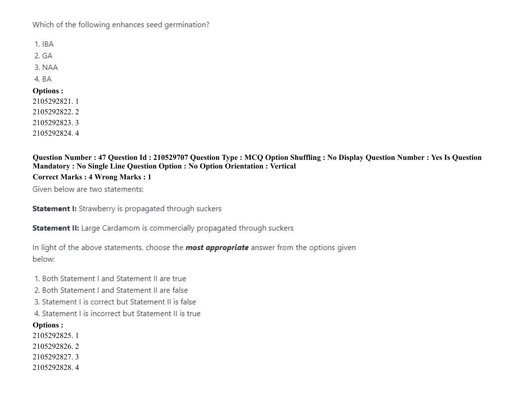 ICAR AIEEA PG 2020 ENTOMOLOGY AND NEMATOLOGY Question Paper - Page 28