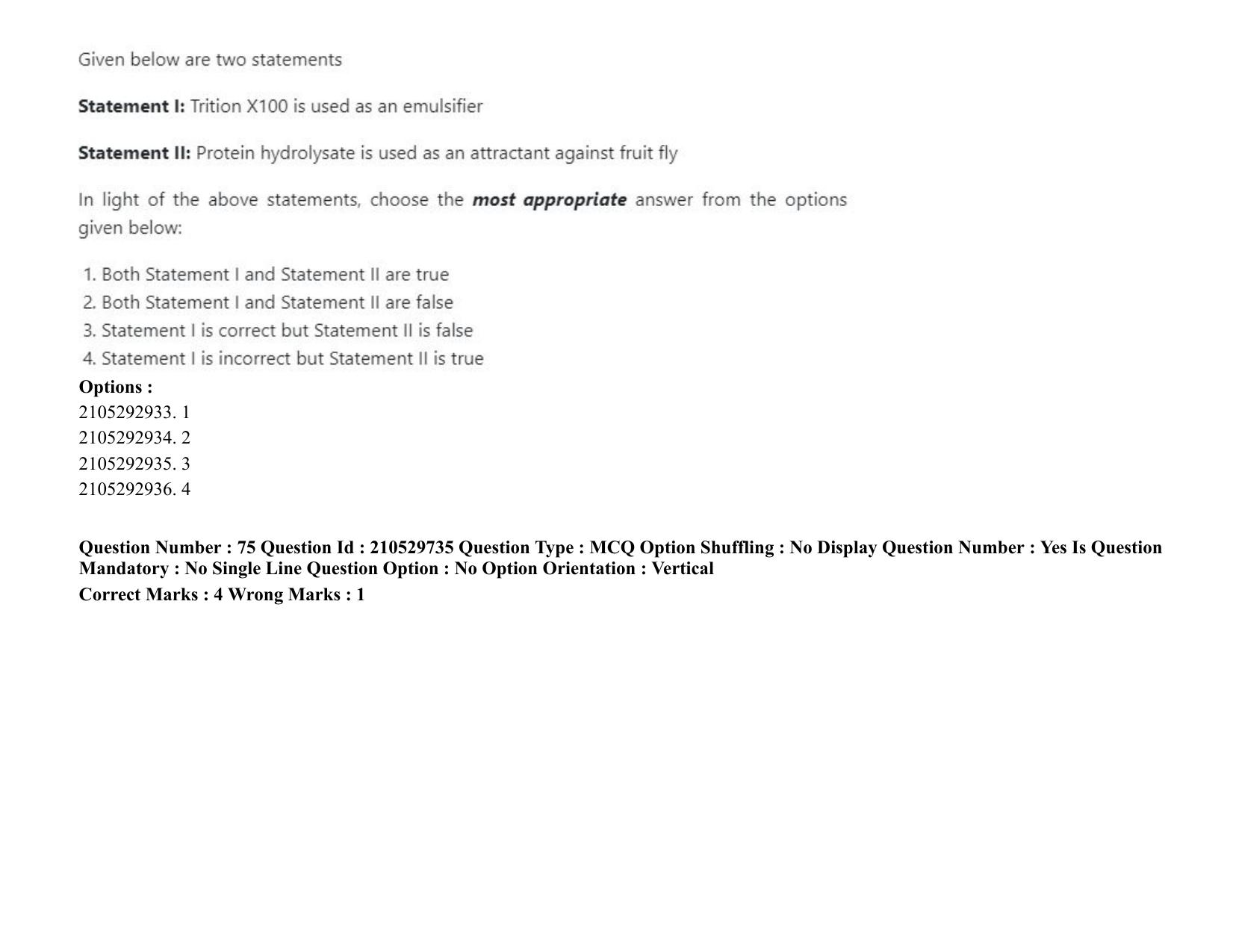 ICAR AIEEA PG 2020 ENTOMOLOGY AND NEMATOLOGY Question Paper - Page 43