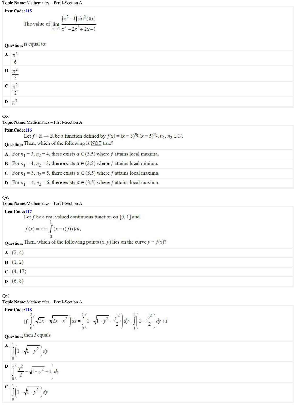 JEE Mains 2022: B Arch & B Planning English (Shift 2) 29-06-2022 Question Paper - Page 2