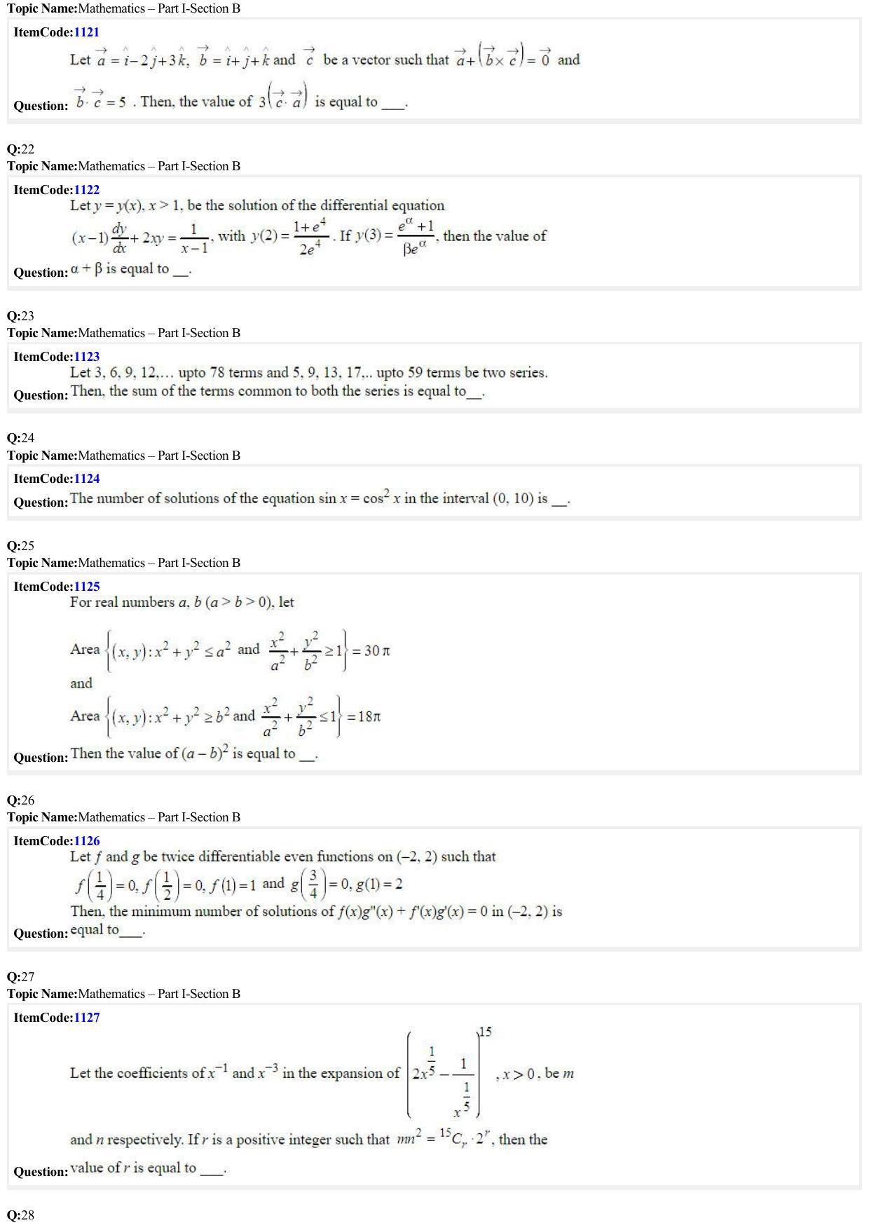 JEE Mains 2022: B Arch & B Planning English (Shift 2) 29-06-2022 Question Paper - Page 6