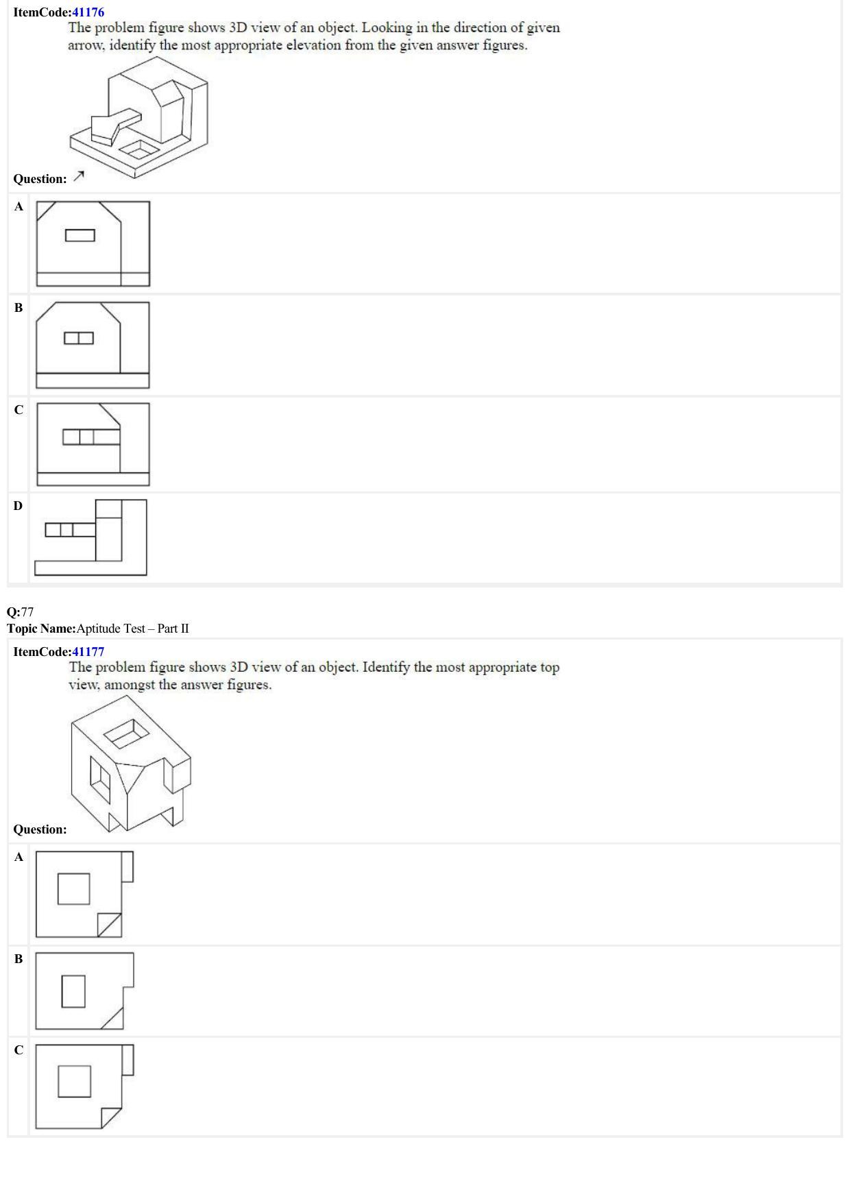JEE Mains 2022: B Arch & B Planning English (Shift 2) 29-06-2022 Question Paper - Page 23