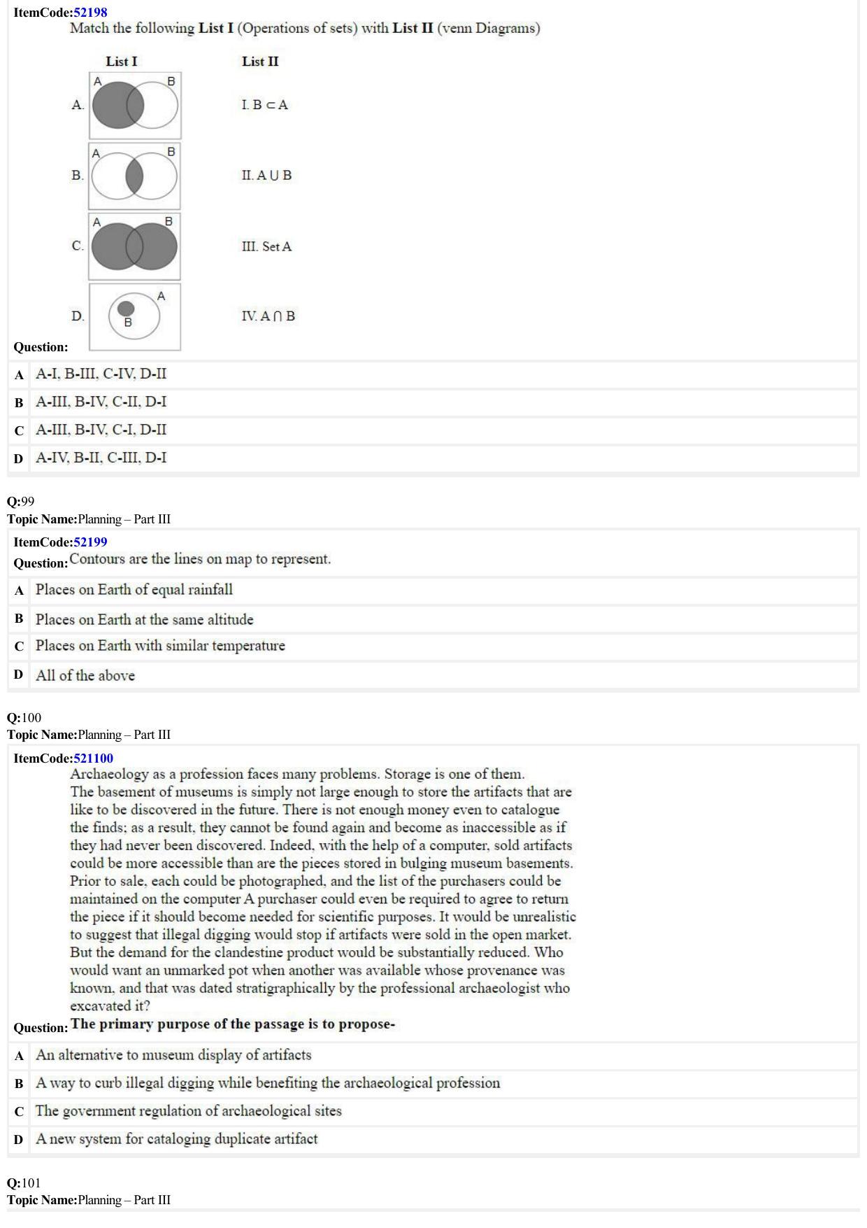 JEE Mains 2022: B Arch & B Planning English (Shift 2) 29-06-2022 Question Paper - Page 31