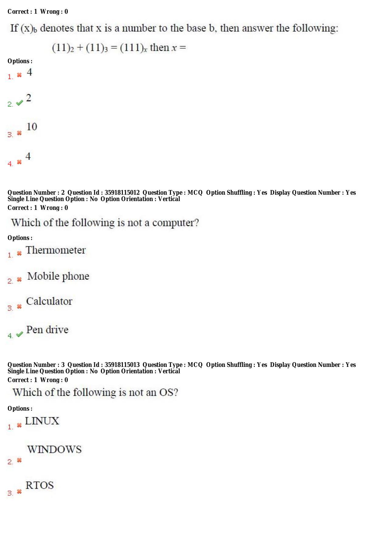 TS CPGET 2018 M.Sc. Computer Science (Shift 2) Question Paper with Answer Key - Page 2