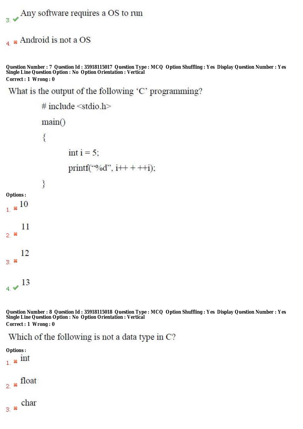 TS CPGET 2018 M.Sc. Computer Science (Shift 2) Question Paper with Answer Key - Page 4