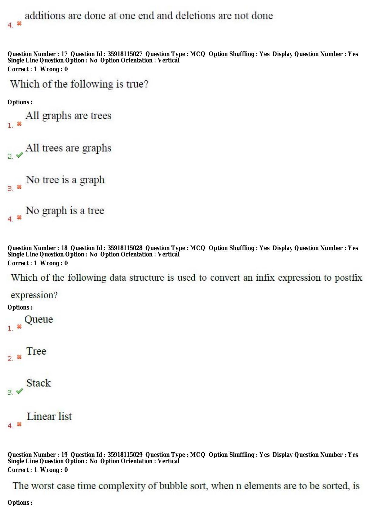 TS CPGET 2018 M.Sc. Computer Science (Shift 2) Question Paper with Answer Key - Page 8