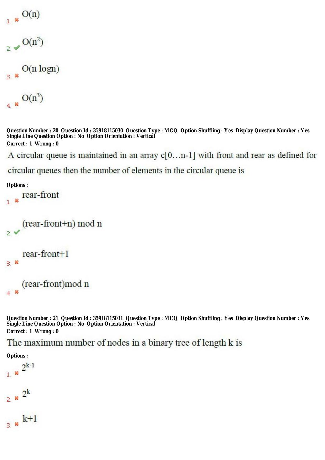 TS CPGET 2018 M.Sc. Computer Science (Shift 2) Question Paper with Answer Key - Page 9