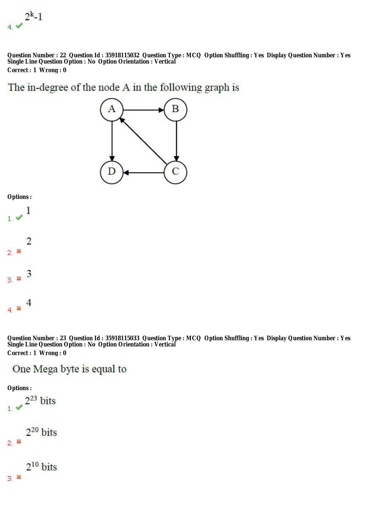 TS CPGET 2018 M.Sc. Computer Science (Shift 2) Question Paper with Answer Key - Page 10