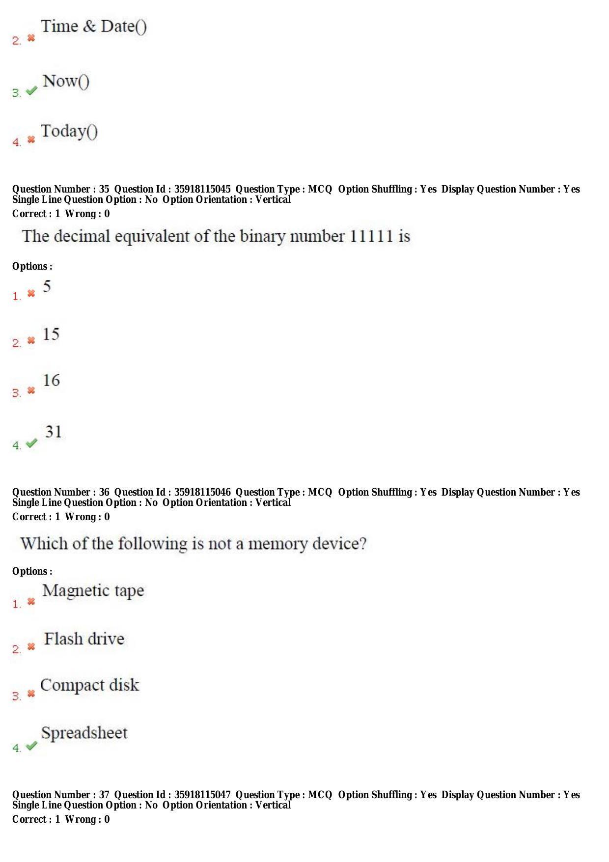 TS CPGET 2018 M.Sc. Computer Science (Shift 2) Question Paper with Answer Key - Page 15