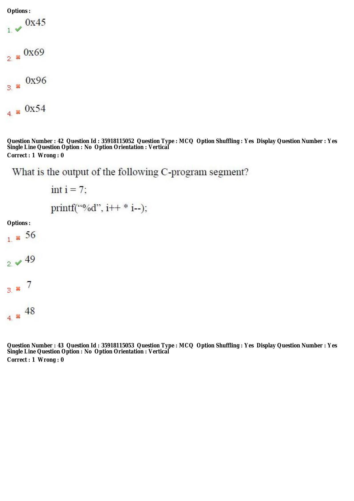 TS CPGET 2018 M.Sc. Computer Science (Shift 2) Question Paper with Answer Key - Page 18