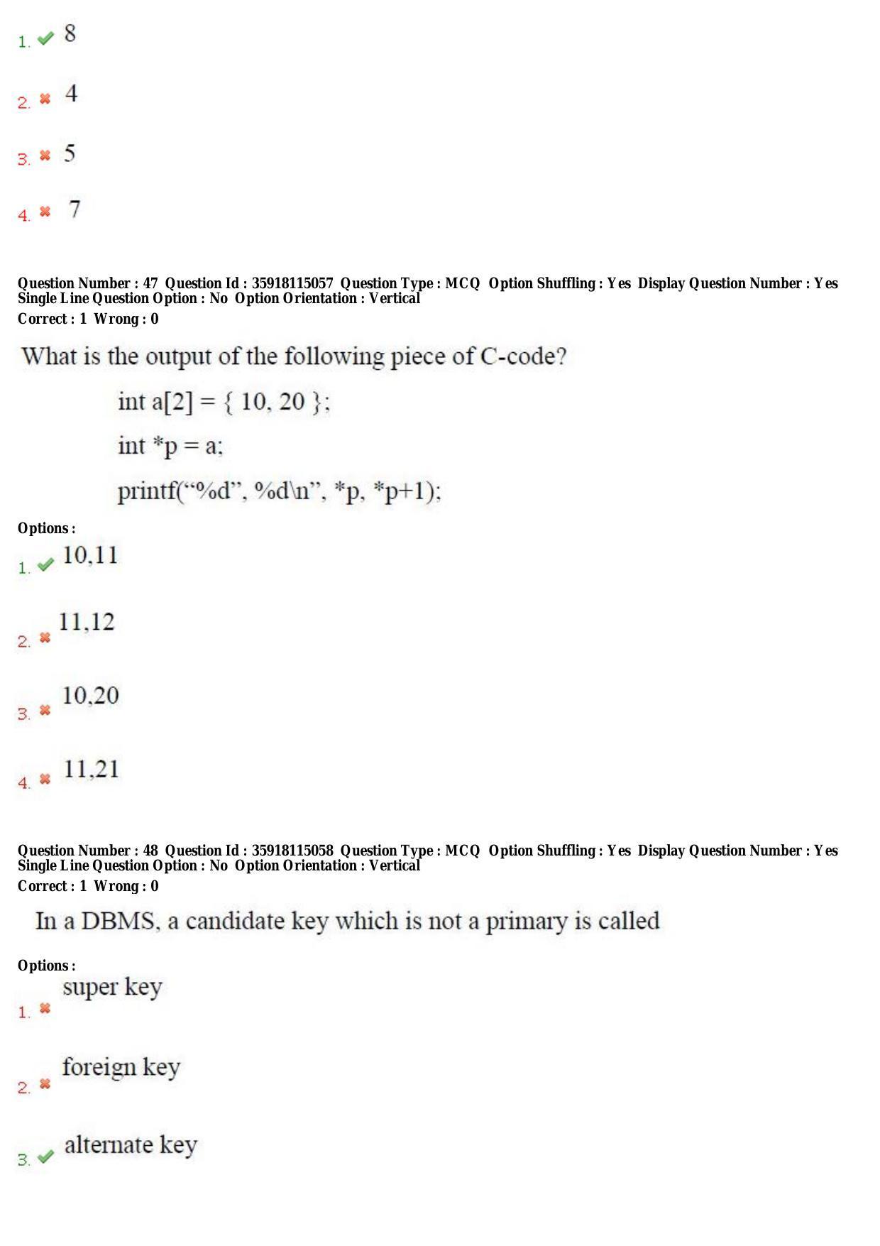 TS CPGET 2018 M.Sc. Computer Science (Shift 2) Question Paper with Answer Key - Page 21