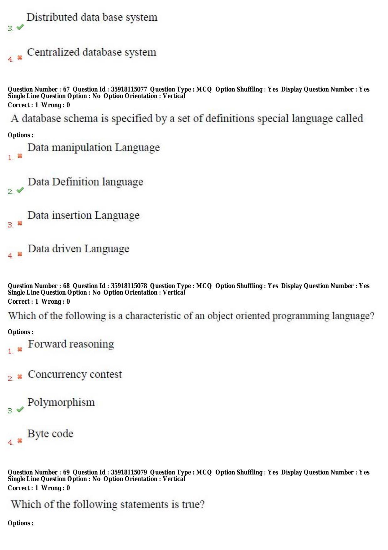 TS CPGET 2018 M.Sc. Computer Science (Shift 2) Question Paper with Answer Key - Page 30