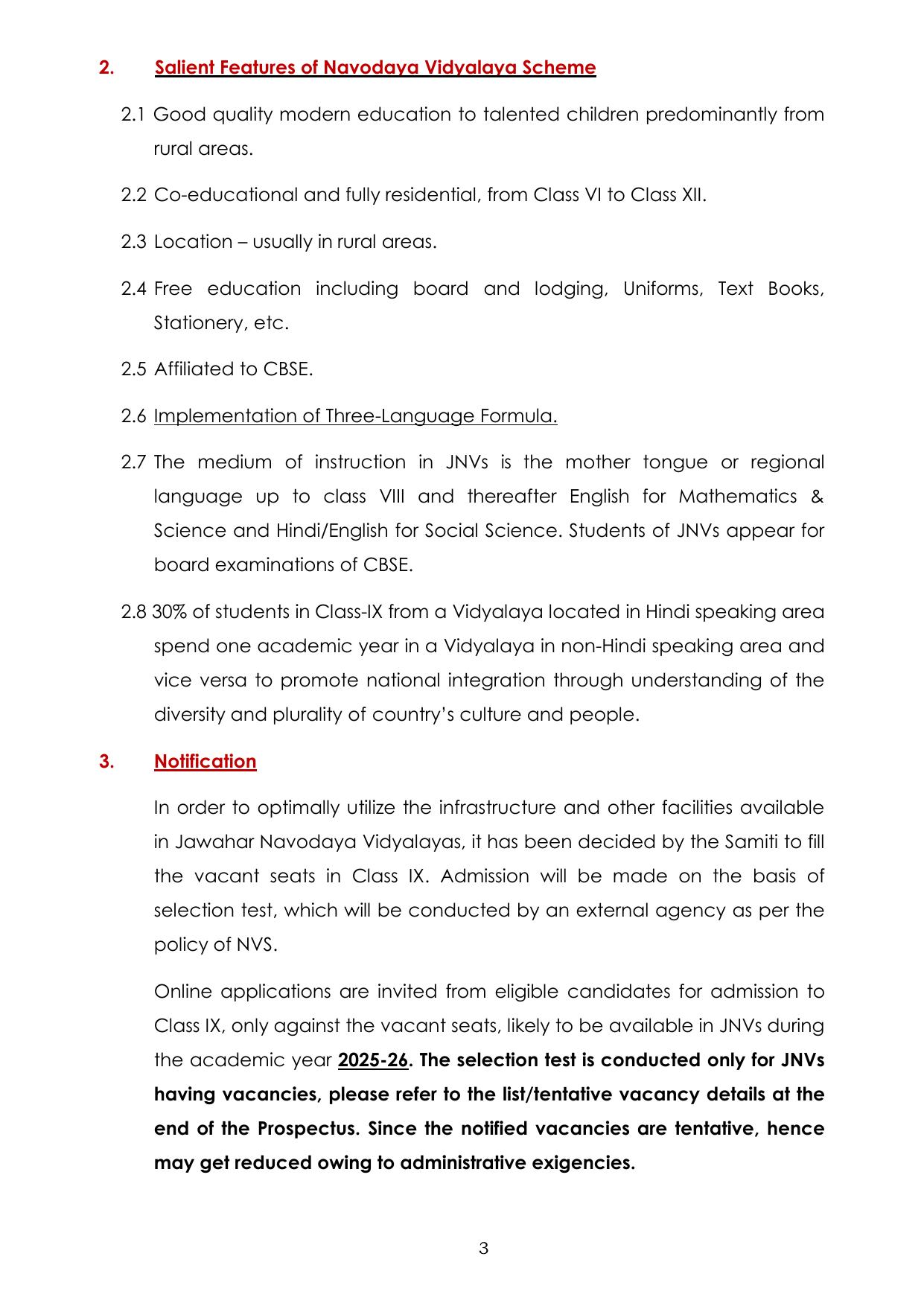 JNV Class 9th Lateral Entry Syllabus 2025 - Page 4