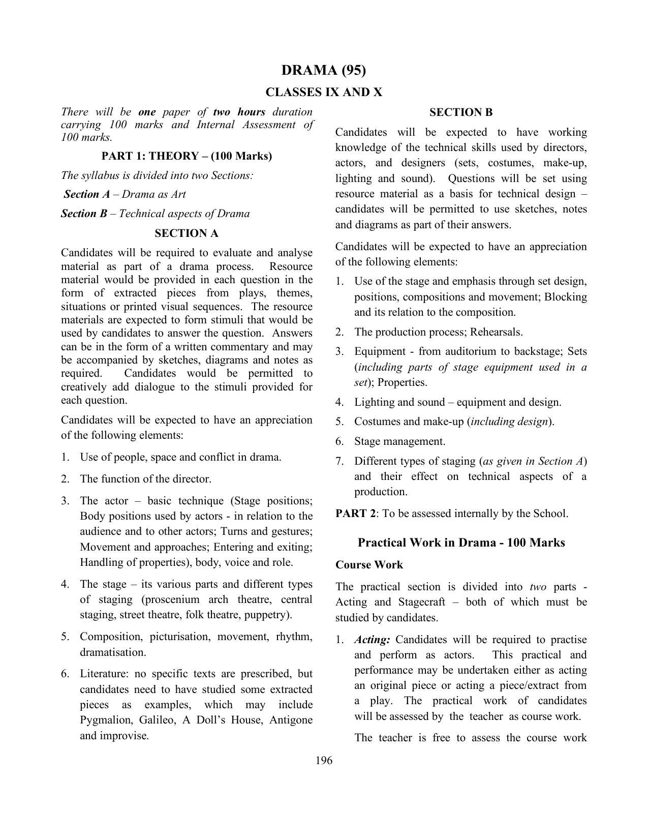 ICSE Performing Arts Syllabus 2026 - Page 15