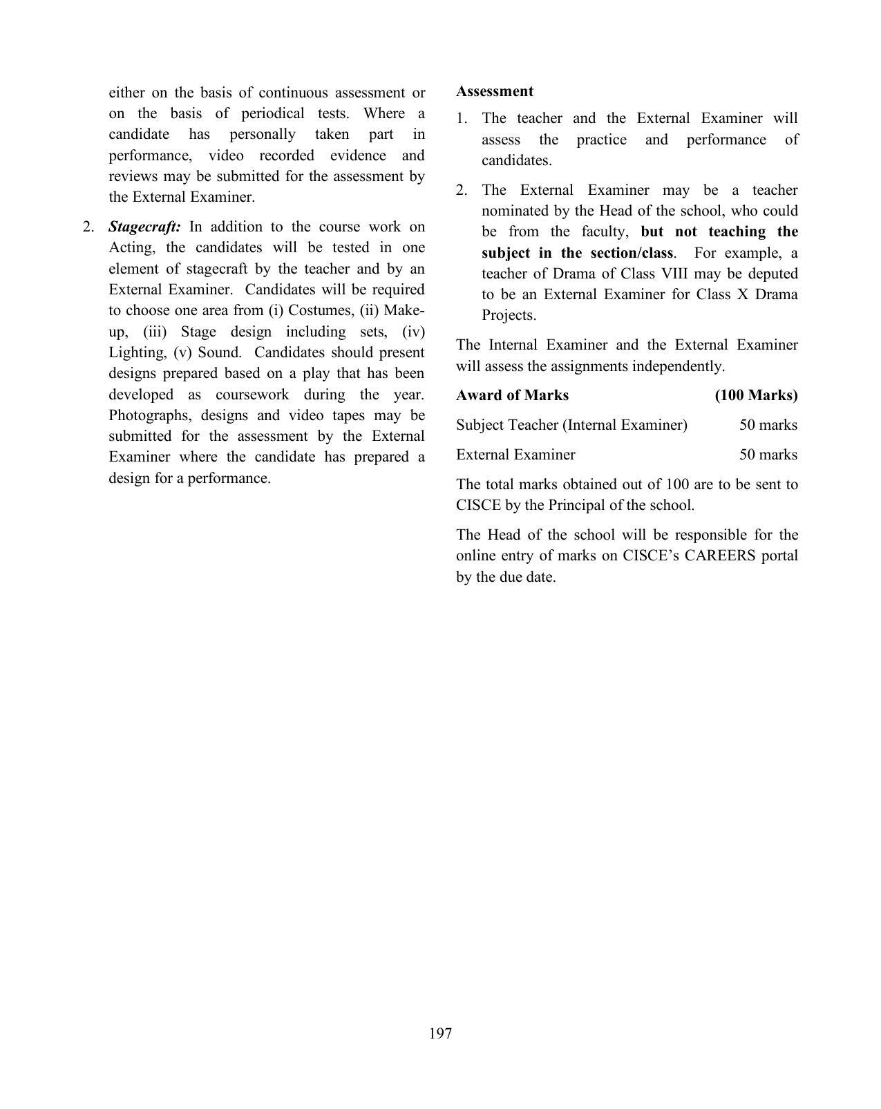 ICSE Performing Arts Syllabus 2026 - Page 16