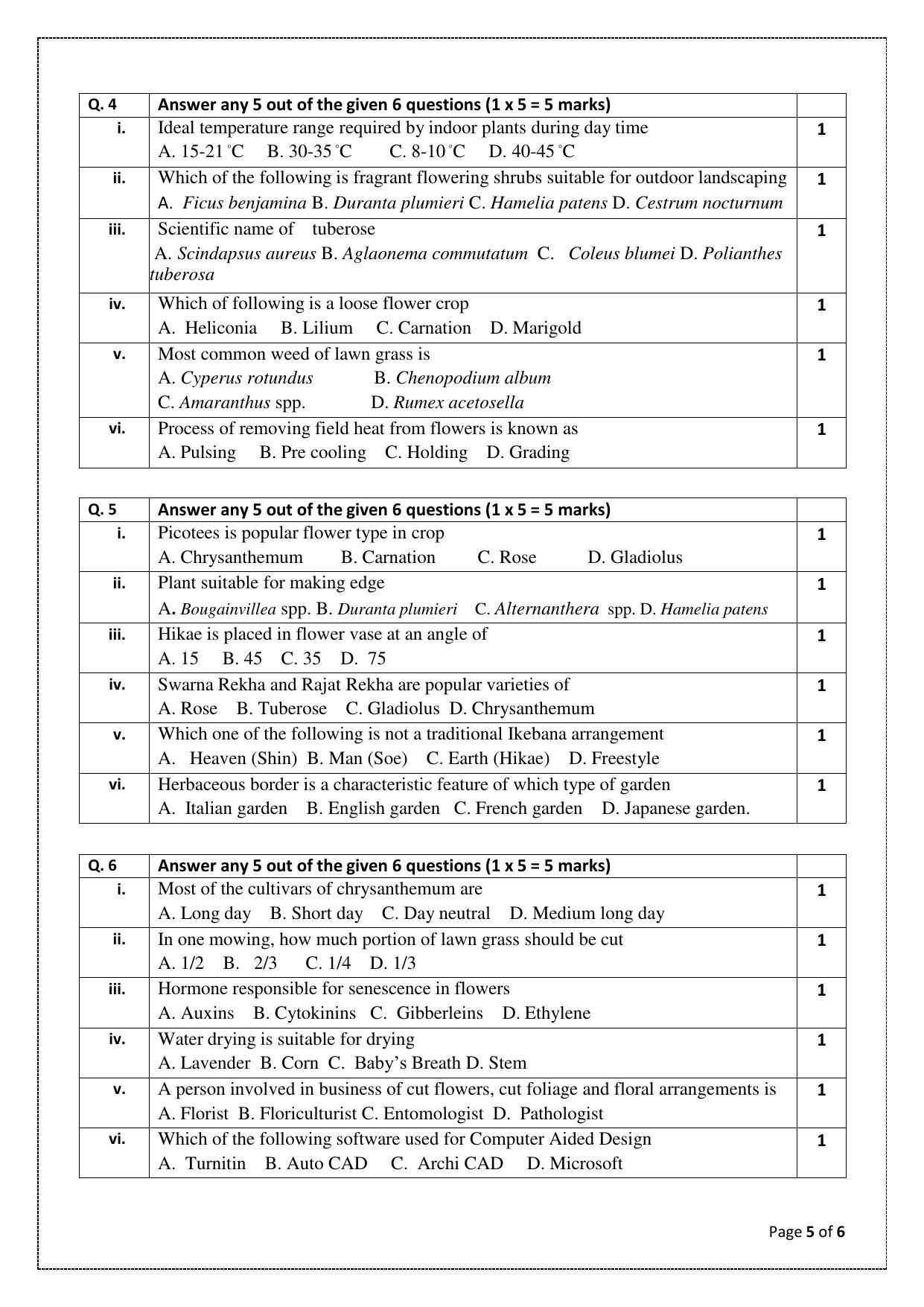 CBSE Class 10 Horticulture (Skill Education) Sample Papers 2023 - Page 5