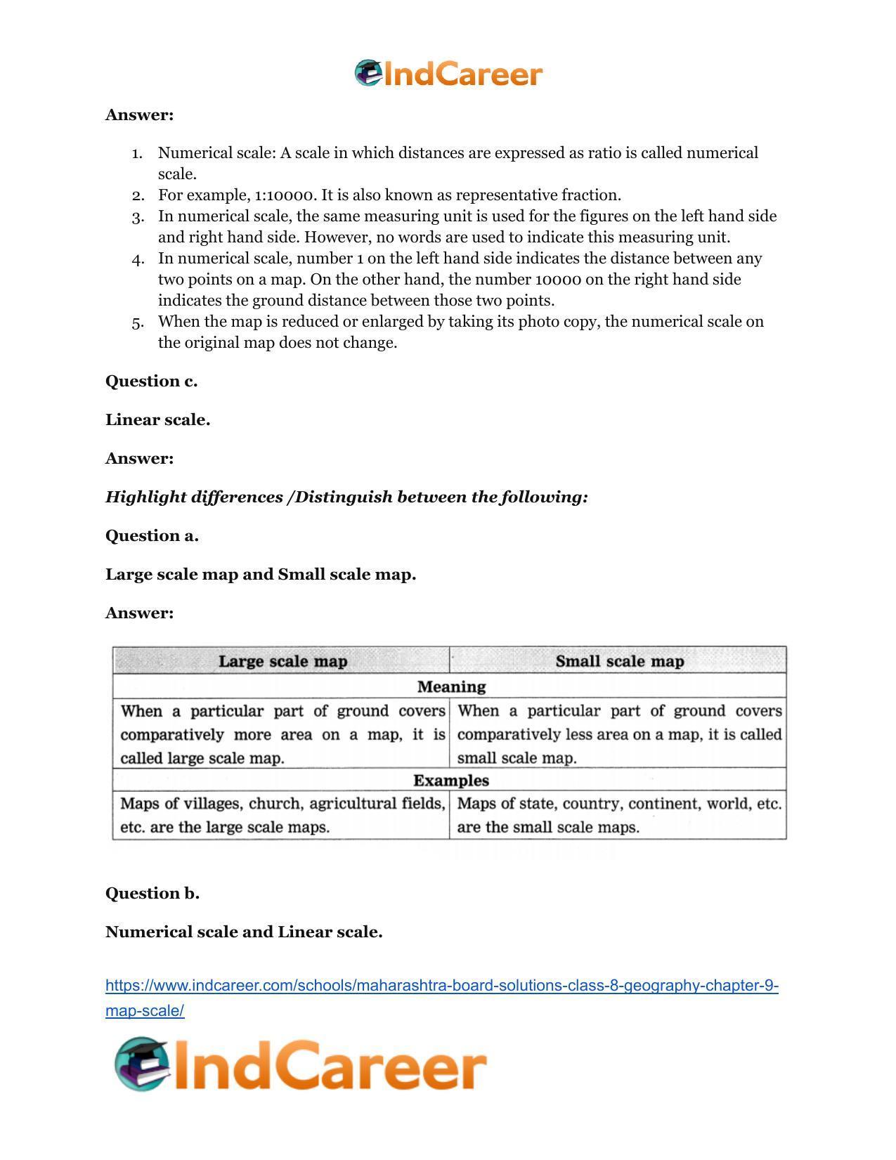Maharashtra Board Solutions Class 8-Geography: Chapter 9- Map Scale - Page 9