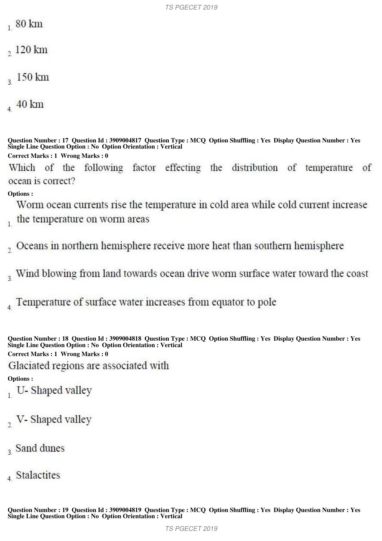 TS PGECET 2019: Geo Engineering and Geo Informatics Question Papers - Page 9