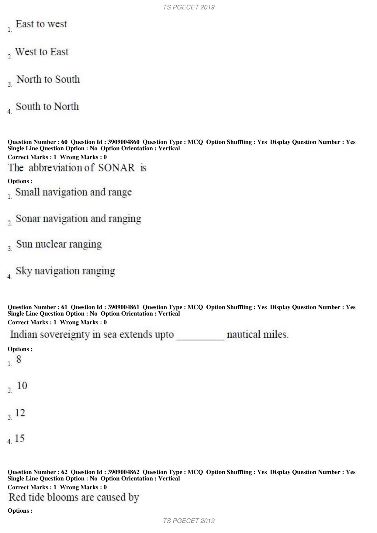 TS PGECET 2019: Geo Engineering and Geo Informatics Question Papers - Page 24