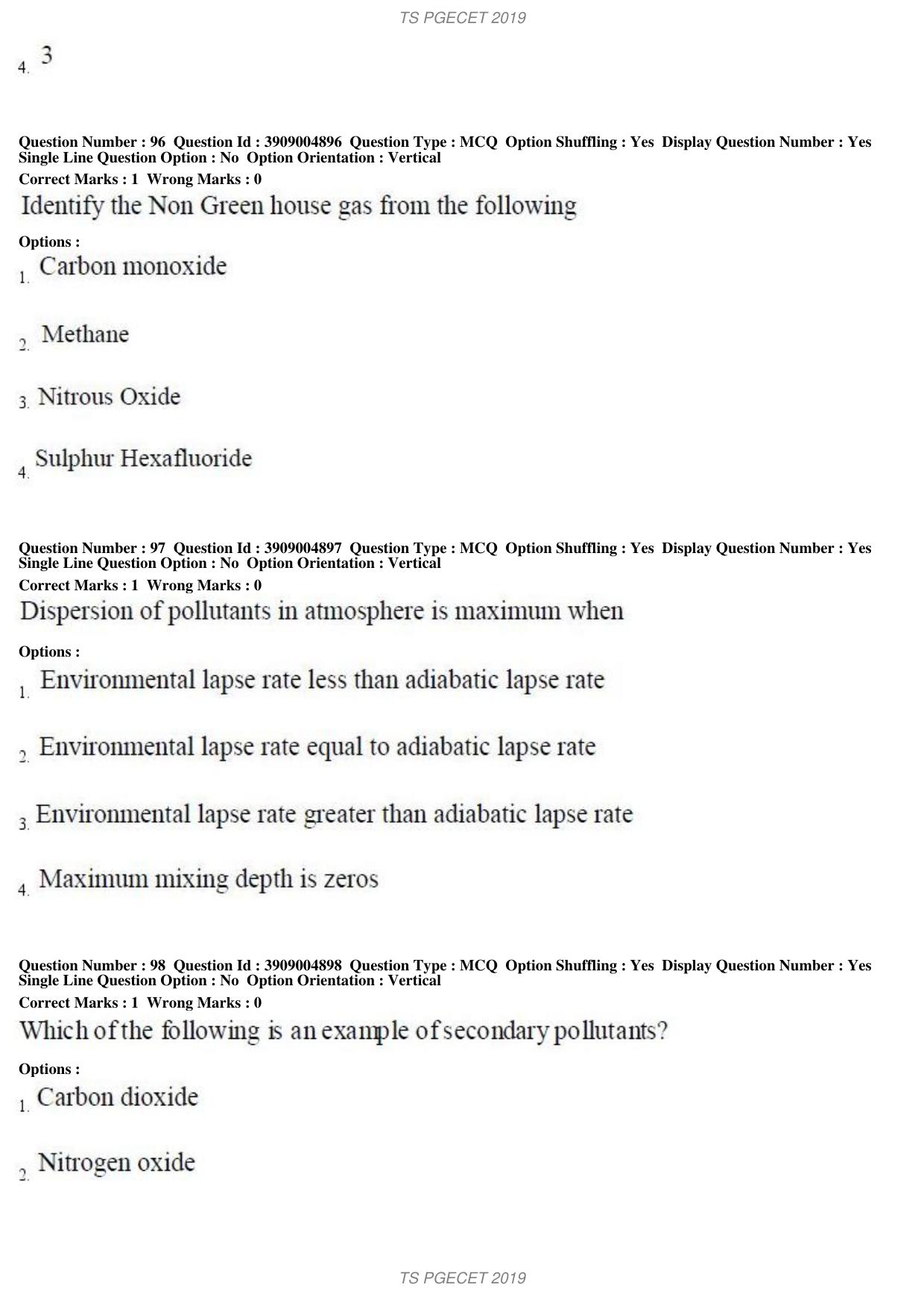 TS PGECET 2019: Geo Engineering and Geo Informatics Question Papers - Page 37