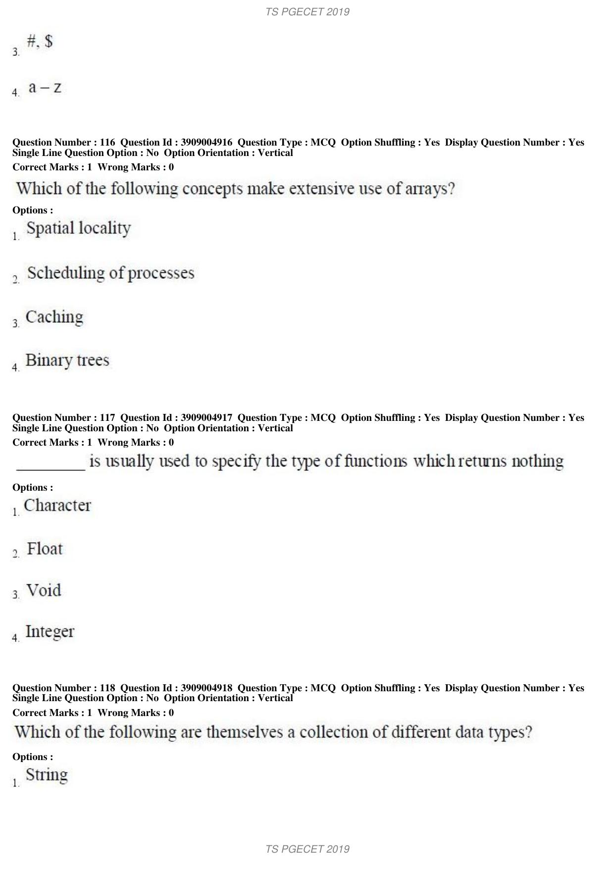 TS PGECET 2019: Geo Engineering and Geo Informatics Question Papers - Page 44