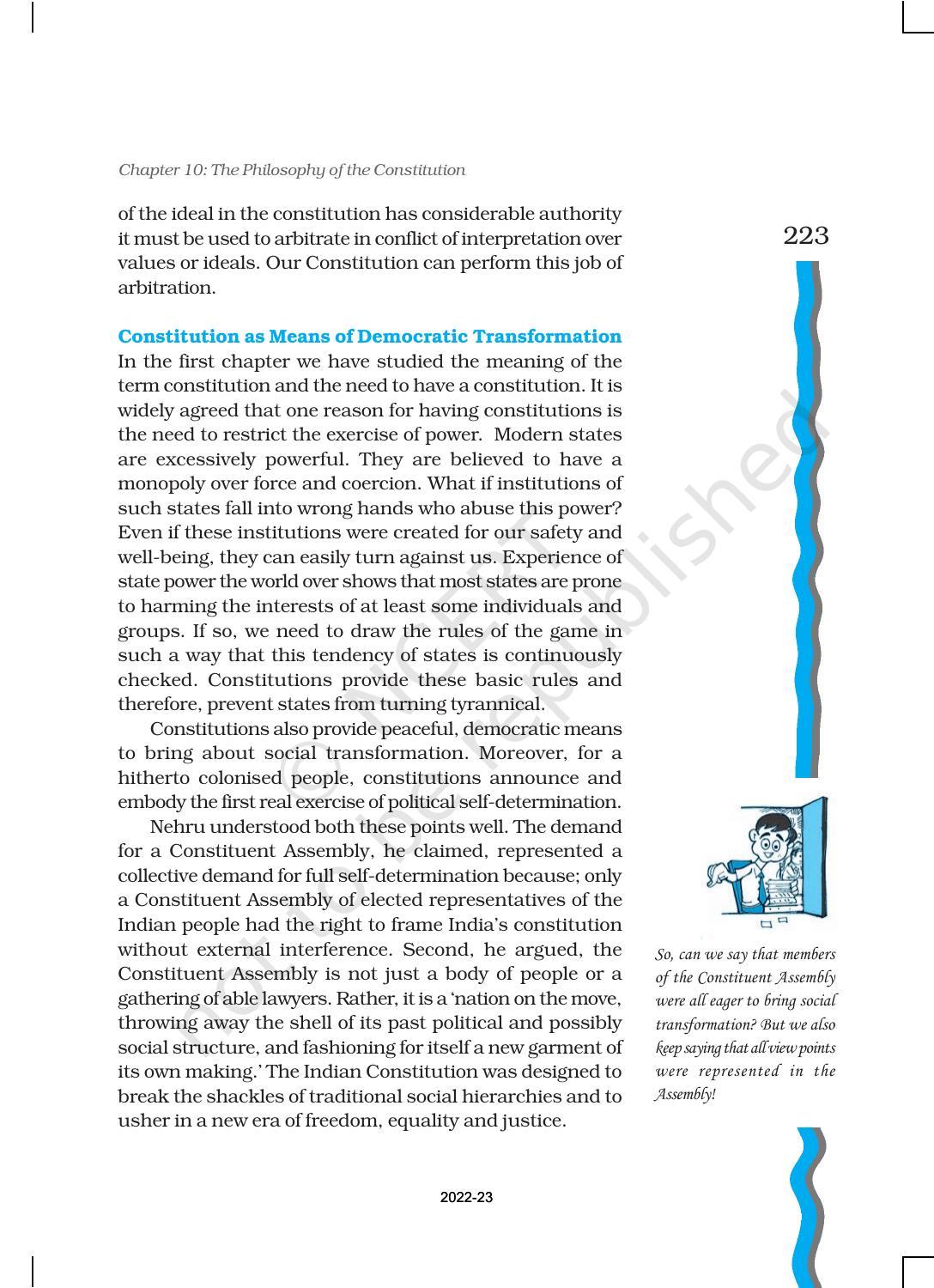 NCERT Book for Class 11 Political Science (Indian Constitution at Work) Chapter 10 The Philosophy of the Constitution - Page 4