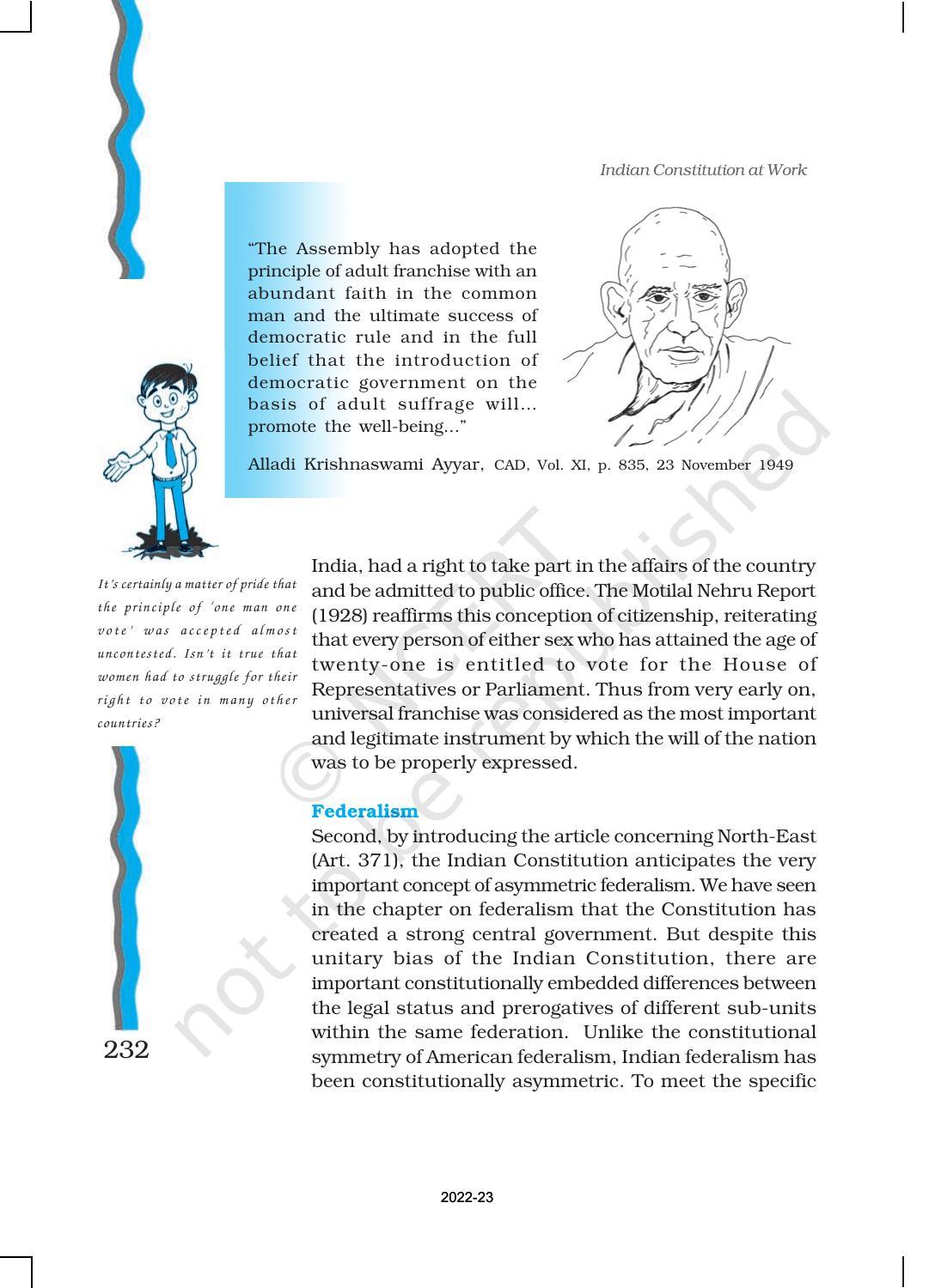 NCERT Book for Class 11 Political Science (Indian Constitution at Work) Chapter 10 The Philosophy of the Constitution - Page 13