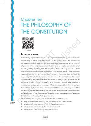 NCERT Book for Class 11 Political Science (Indian Constitution at Work) Chapter 10 The Philosophy of the Constitution