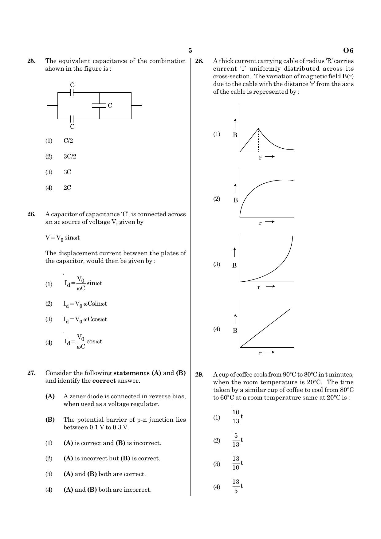 NEET O6 2021 Question Paper - Page 5