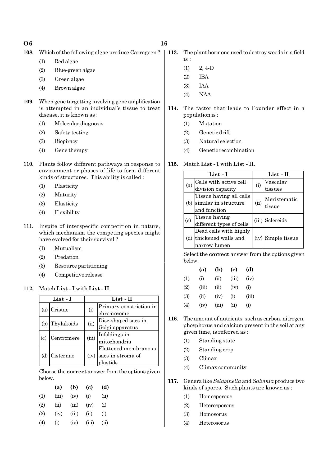 NEET O6 2021 Question Paper - Page 16
